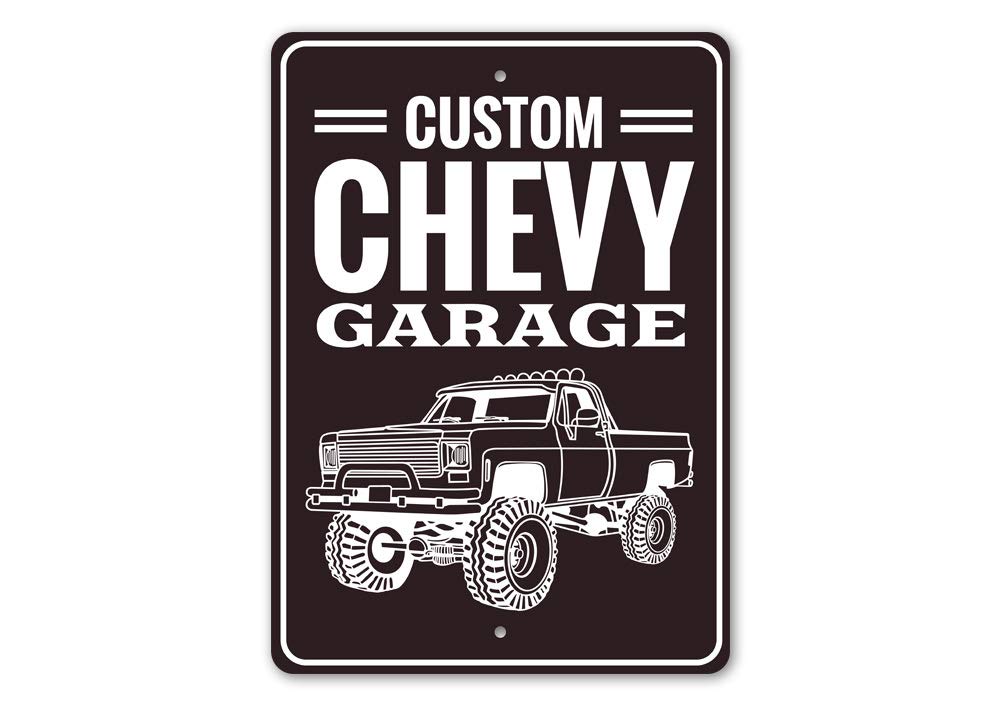 Vintage Chevy Garage Metal Sign - 16
