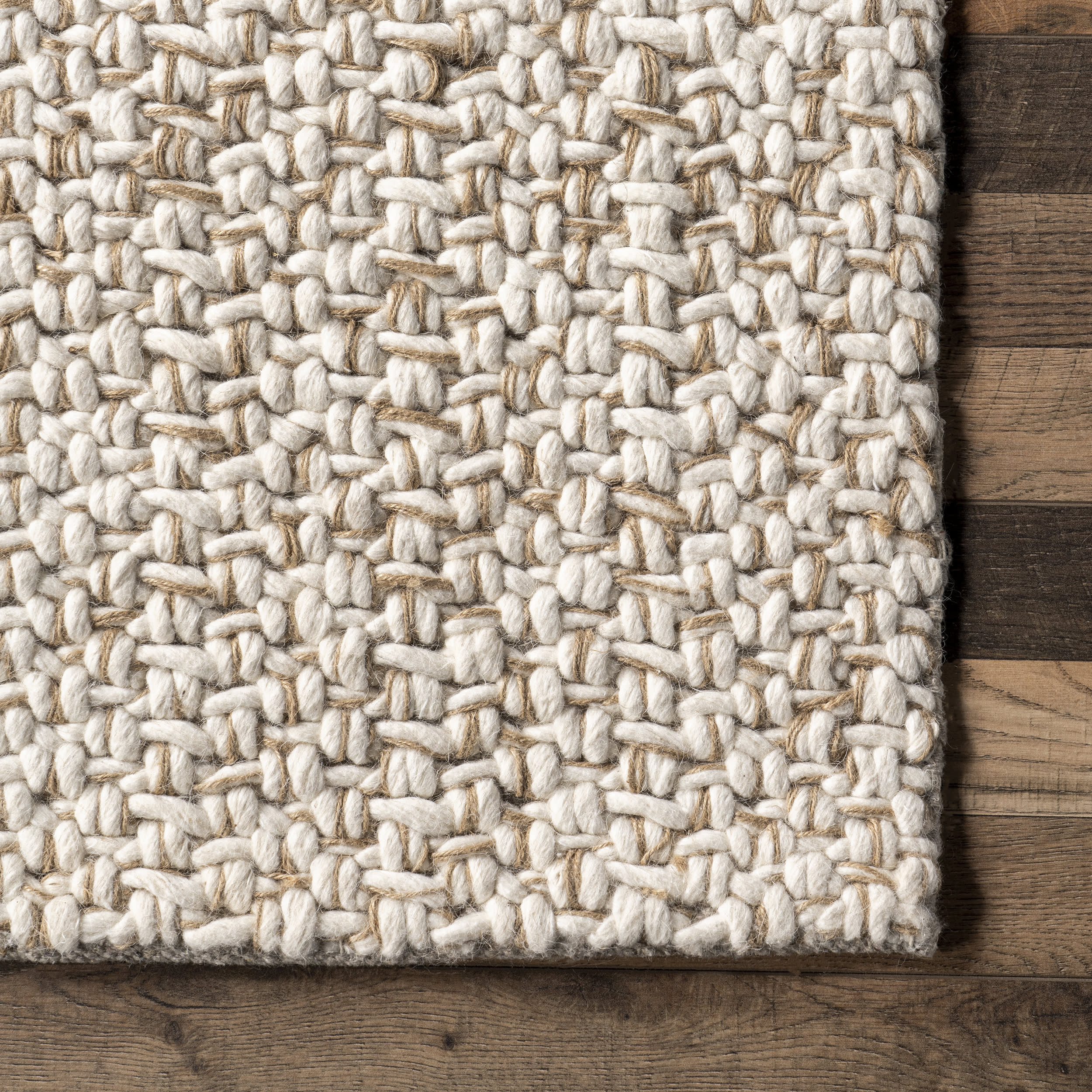 Handwoven Ivory Celina Area Rug - Soft Boho Chic Decor for Living Room, Bedroom & Nursery