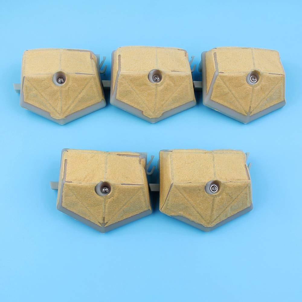 5Pcs Air Filter Assy Replacement for Husqvarna 51 55 & 55 Rancher EPA Chainsaw 503898101 - Compatible with 51 55 Chainsaw Models - Perfect for Outdoor Wood Cutting & Forestry Maintenance