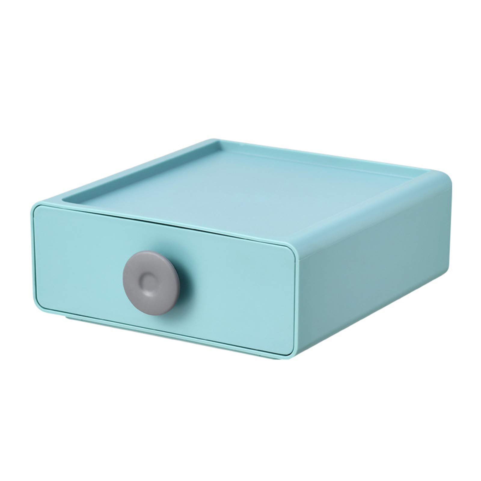YEstge Plastic Drawer Desktop Storage Box - Creative Multifunctional Organizer for Cosmetics, Office Supplies & Small Items | Perfect for Bedroom, Bathroom & Office Organization (Green)