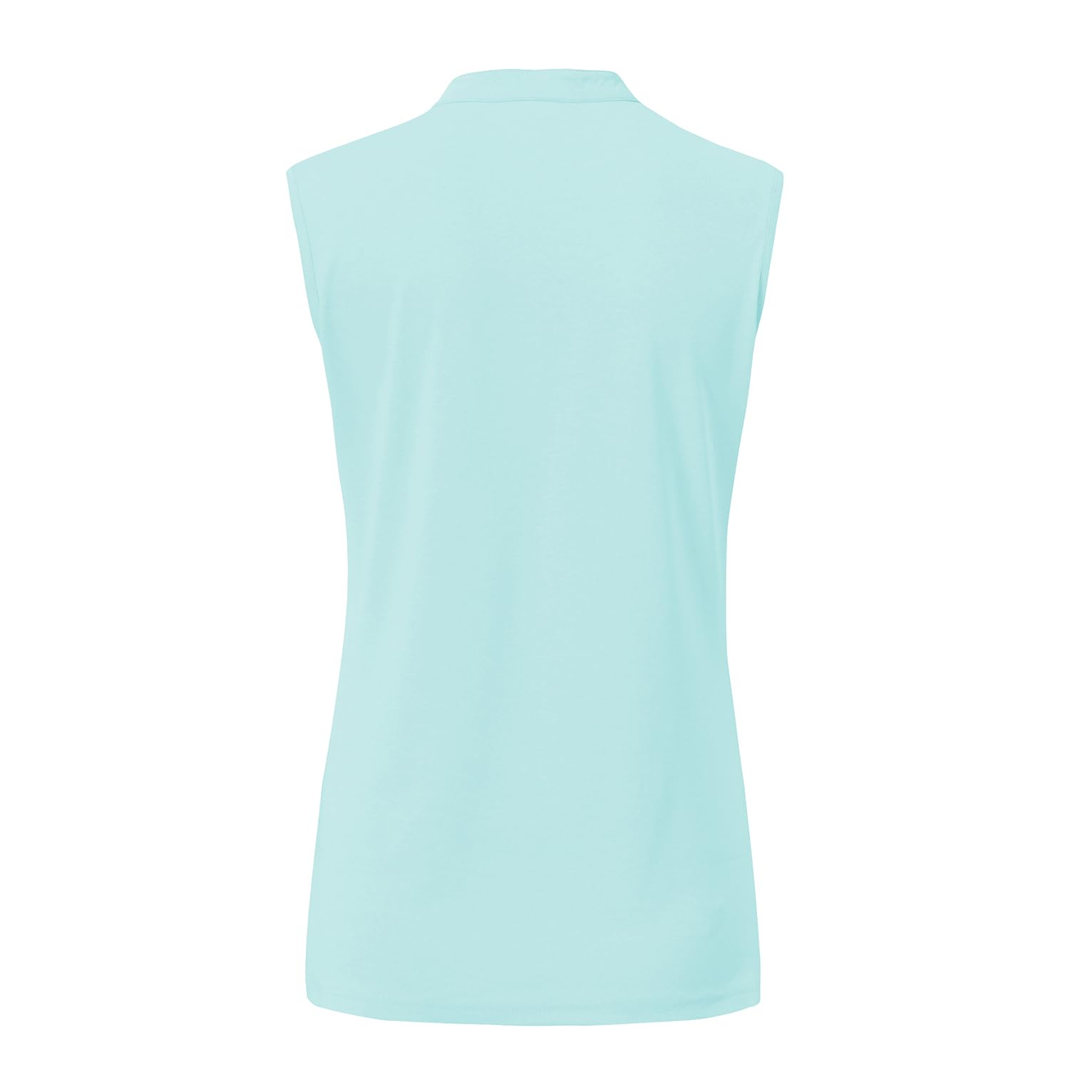 BASUDAM Women's Sleeveless Golf Polo Shirts - Breathable Quick Dry Athletic Top for Tennis, Running & Workouts | V-Neck Collarless Design for Comfort & Style