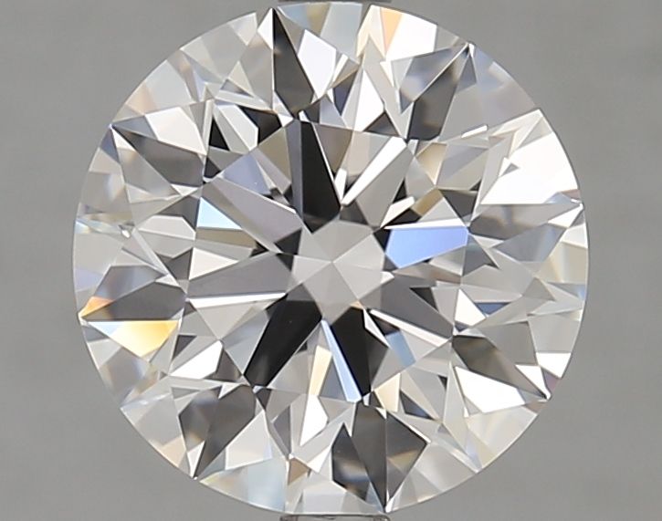 3.01 Carat D Color VVS2 Clarity Round Lab-Created Diamond for Engagement Rings & Fine Jewelry