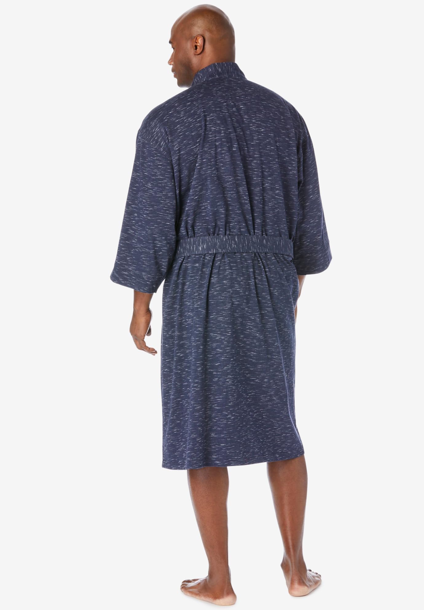 KingSize Men's Big & Tall Cotton Jersey Robe - Soft & Comfortable Bathrobe for Relaxation at Home, Spa & Lounging