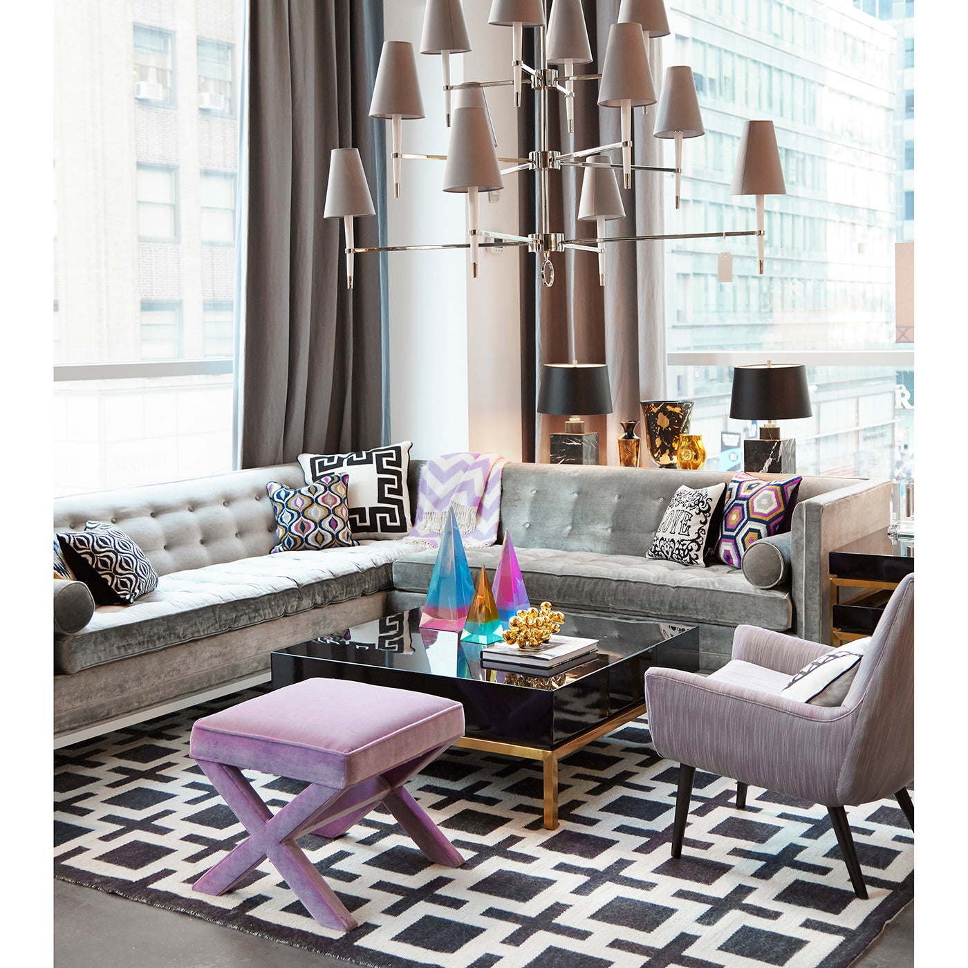 Talitha Flatweave Rug - Soft Modern Area Rug for Living Room, Bedroom, Dining Room - Non-Slip Low Pile Indoor Rug - Perfect for Home Decor, Office & High Traffic Areas