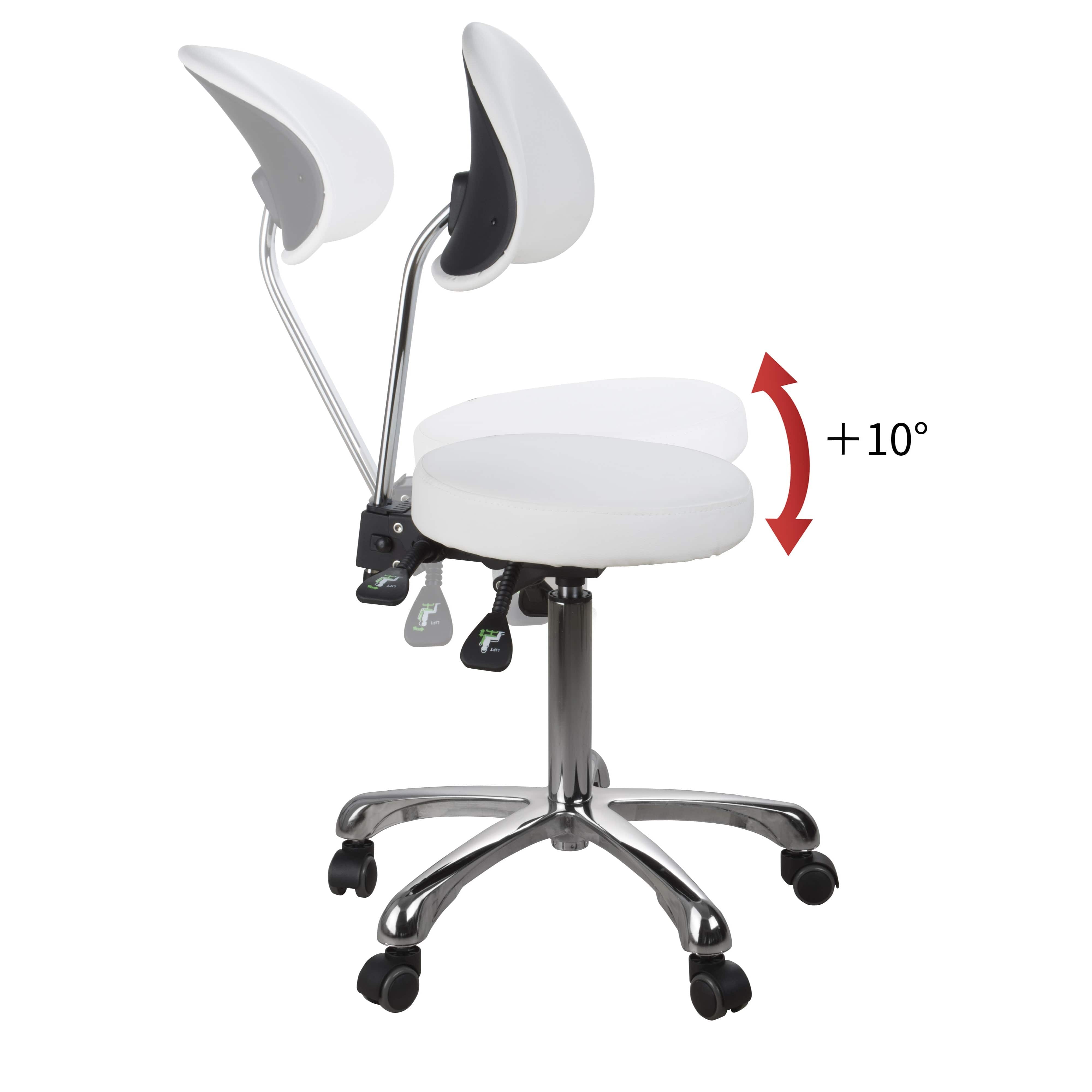 Professional Adjustable Beautician & Salon Stool 1025B - Ergonomic Hydraulic Hairdressing Chair for Barber Shops, Salons & Home Use