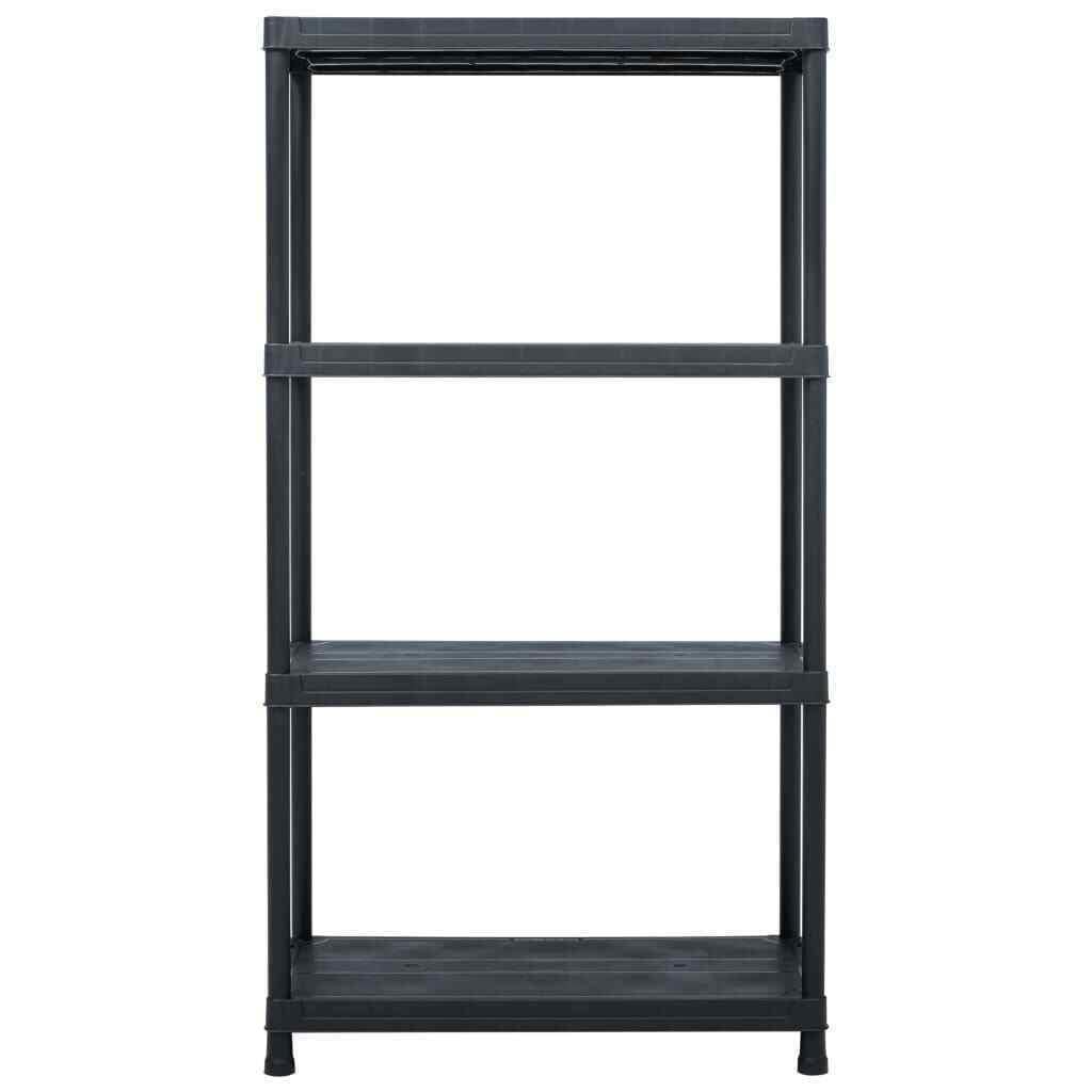 Heavy Duty Plastic Storage Shelf Rack - 220.5lb Capacity, 54.3