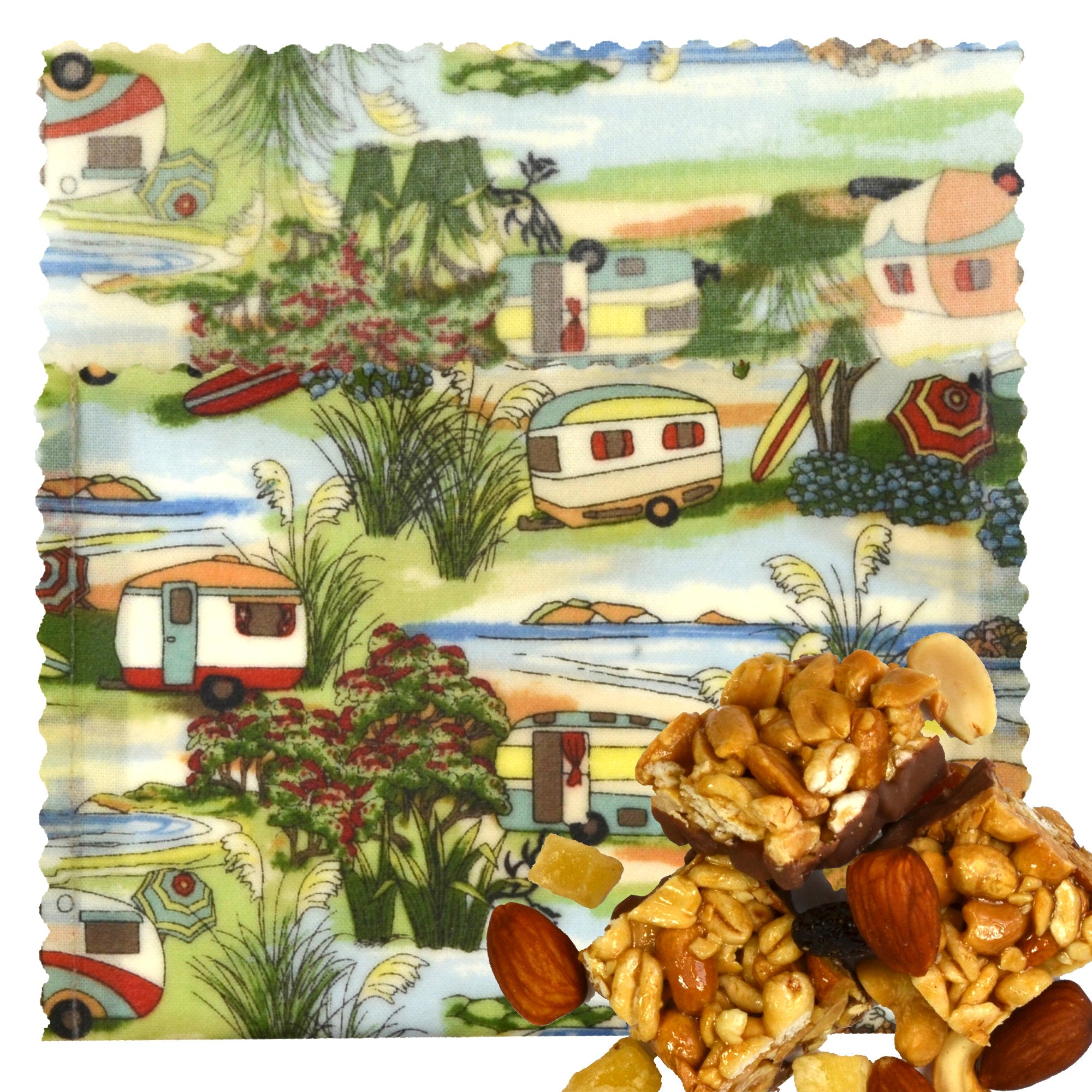 Eco-Friendly Beeswax Food Wraps - Reusable Sustainable Kitchen Storage for Cheese, Fruits & Snacks | Perfect for Picnics, Lunch Boxes & Zero Waste Living