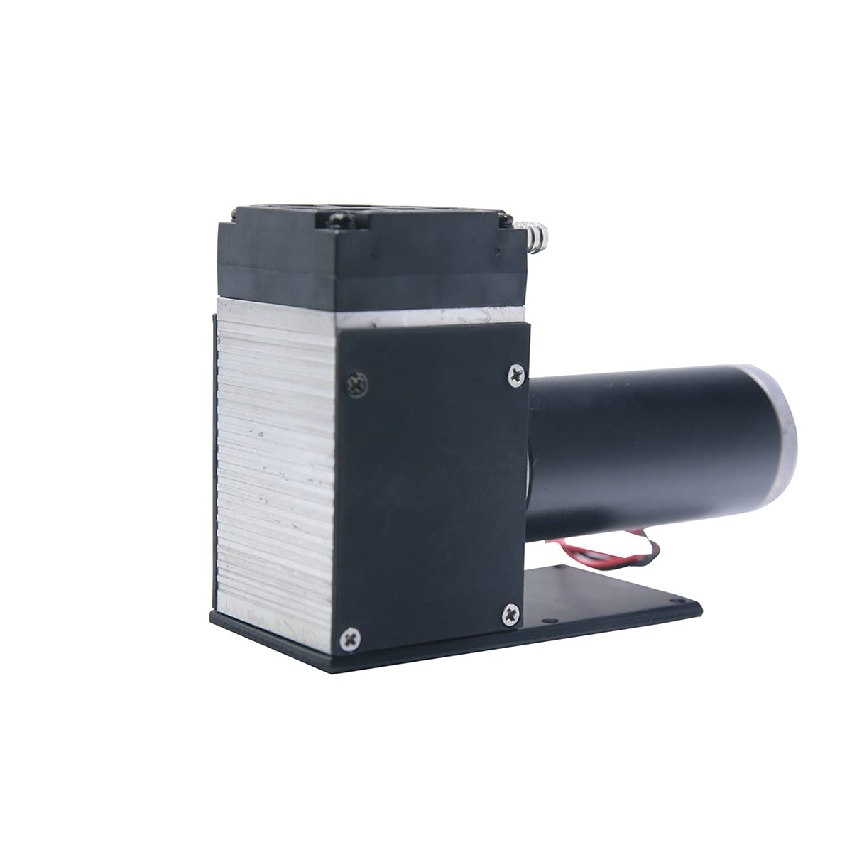 12V DC High Vacuum Pump 15L Brushed Micro Oil-Free -85Kpa for Laboratory, Medical Equipment, HVAC Systems | Perfect for Vacuum Sealing, Steam Extraction & Scientific Experiments