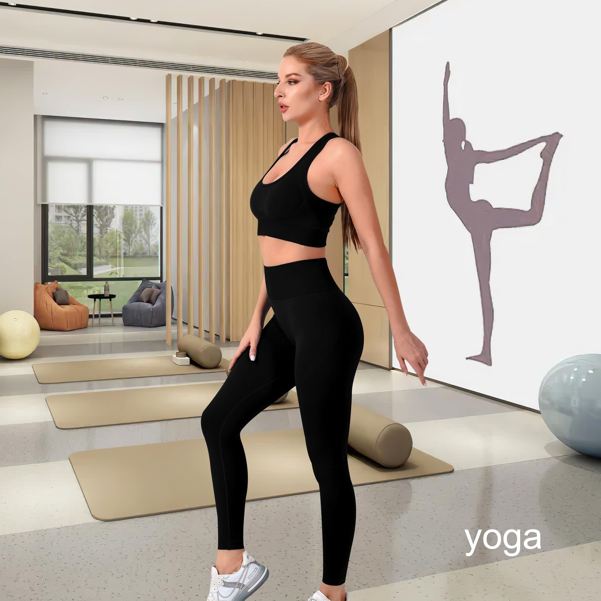 High Support Seamless Padded Sports Bras for Women - Racerback Yoga Gym Running Workout Bras | Comfortable & Breathable for Active Lifestyles