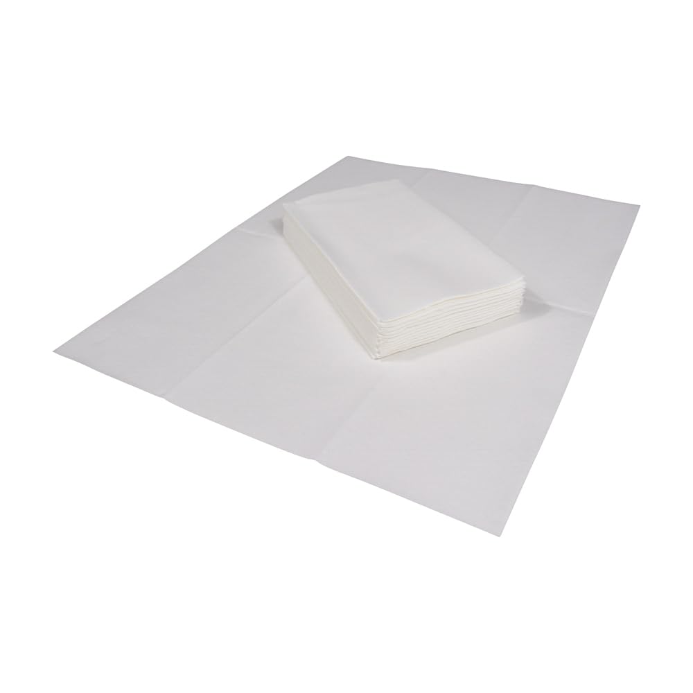 Premium White Caspari Linen Guest Towels - 12 Pack (100GG) | Elegant Paper Napkins for Weddings, Dinner Parties & Upscale Events