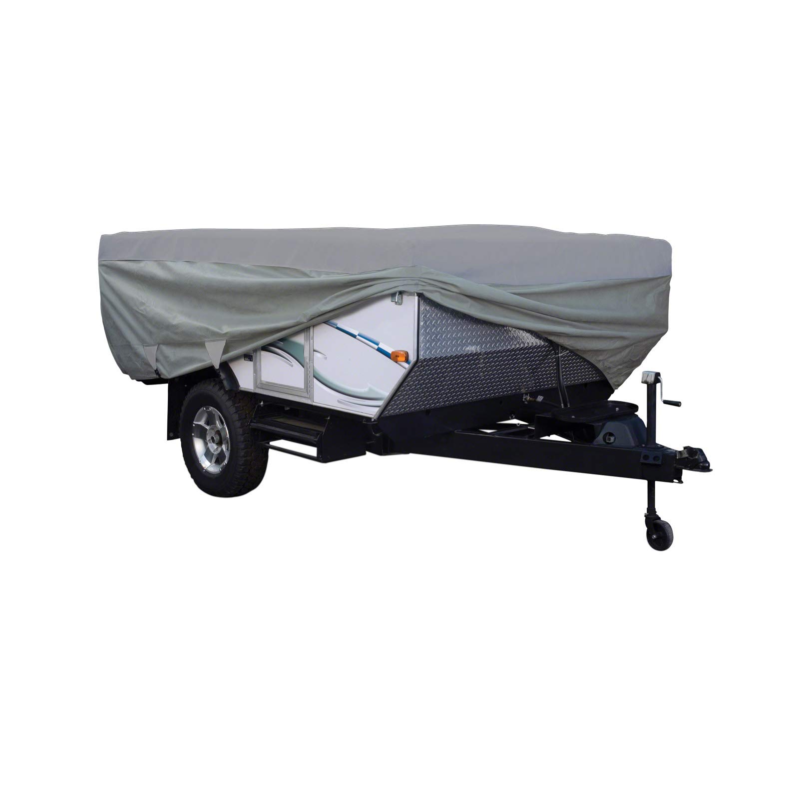 SavvyCraft Waterproof Pop Up Camper Cover - Heavy Duty All Weather Protection for 18-20ft Folding Camper Trailers | UV Resistant, Windproof & Snowproof | Perfect for Outdoor Camping, RV Storage & Travel Adventures