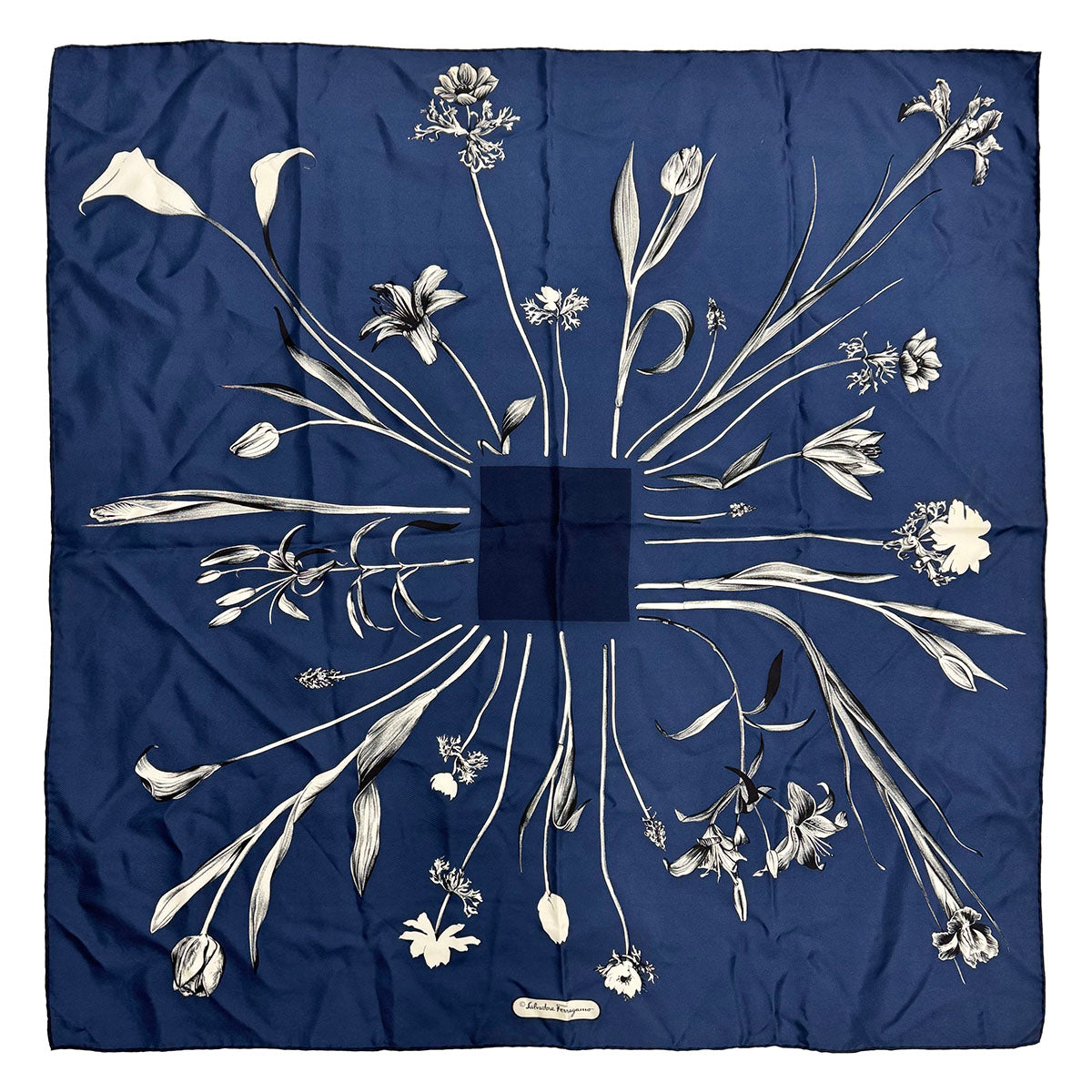 Salvatore Ferragamo Luxury Silk Scarf for Women - Elegant Floral Print Fashion Accessory - Perfect for Gifts, Parties & Everyday Wear