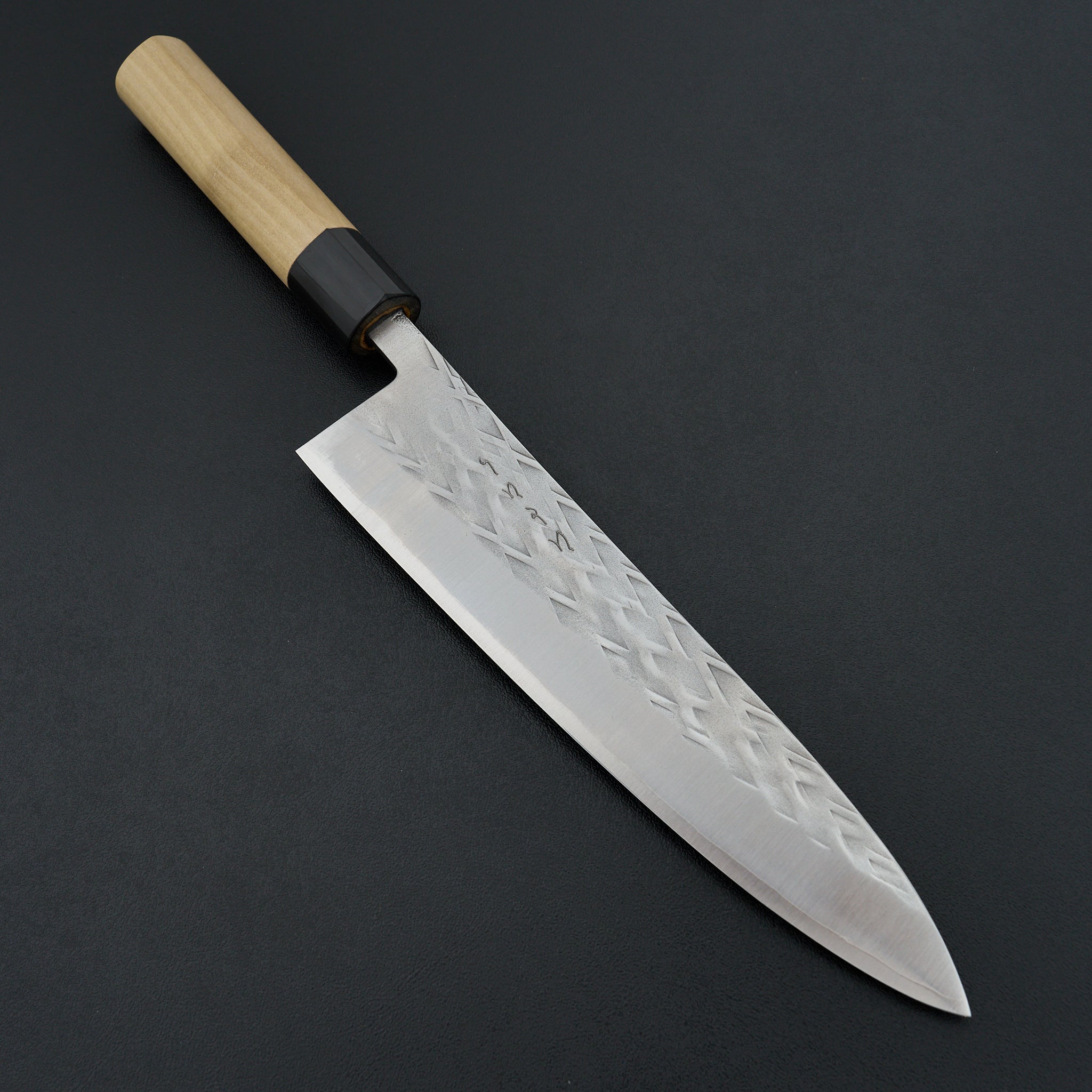 Hitohira TD SLD Tsuchime Gyuto 210mm Japanese Chef Knife with Ho Wood Handle - Perfect for Sushi, Meat Cutting & Professional Kitchen Use