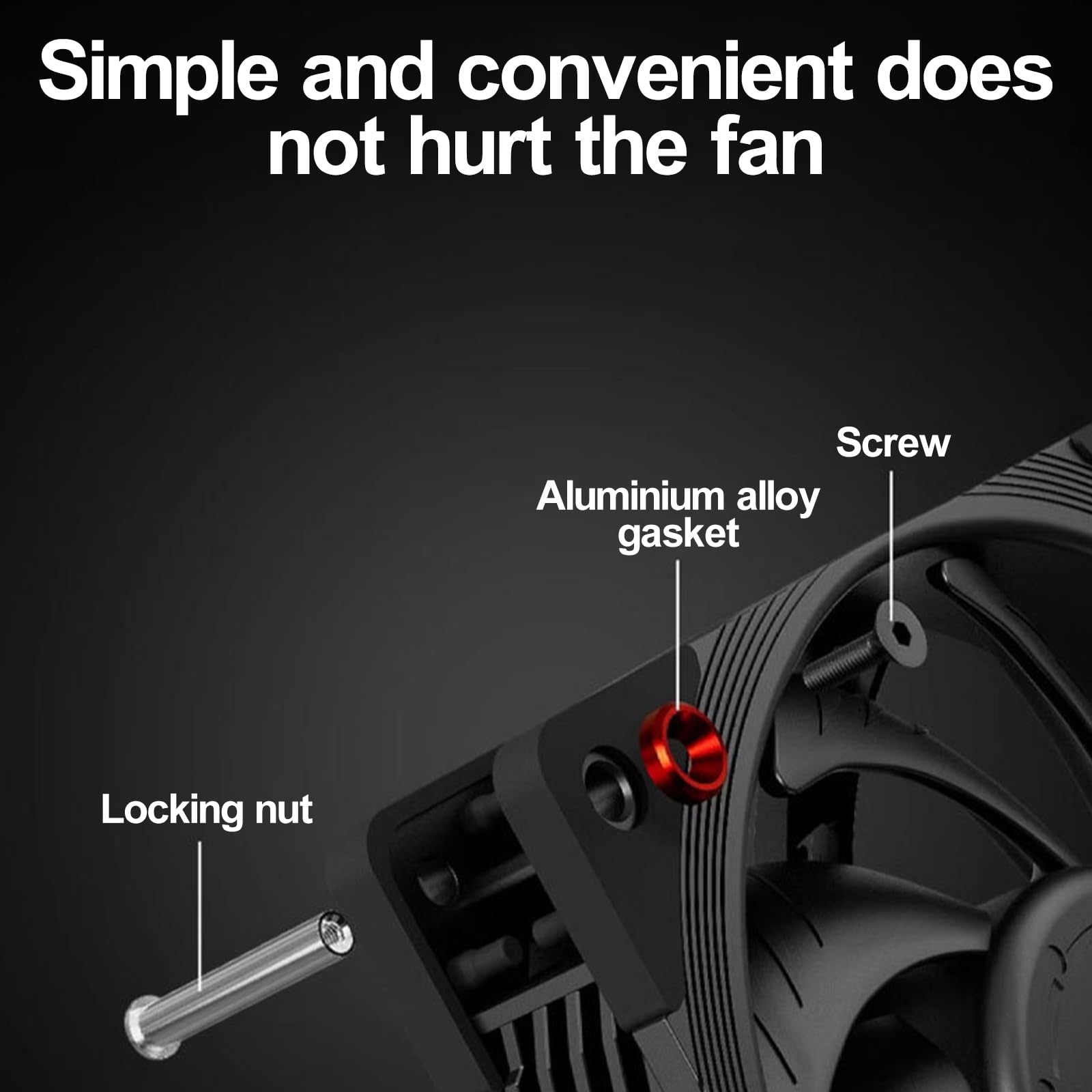 MOIDHSAG PC Case Fan Screws - Easy Install for Desktop Computers | Cooling & DIY Builds
