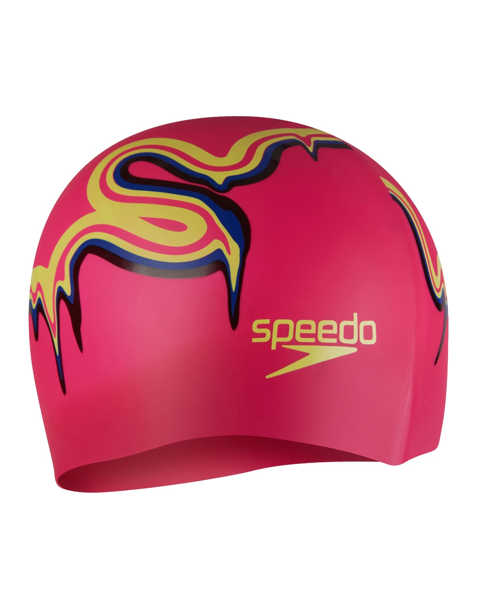 Kids' Silicone Swim Cap with Fun Slogan Print - Comfortable & Durable for Swimming Lessons, Pool Parties & Water Sports