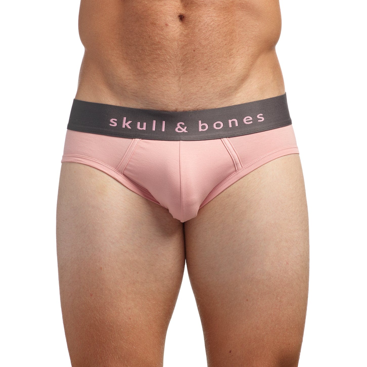 Just the Bones Brief Pink - Comfortable Women's Underwear for Everyday Wear, Sleep & Lounge
