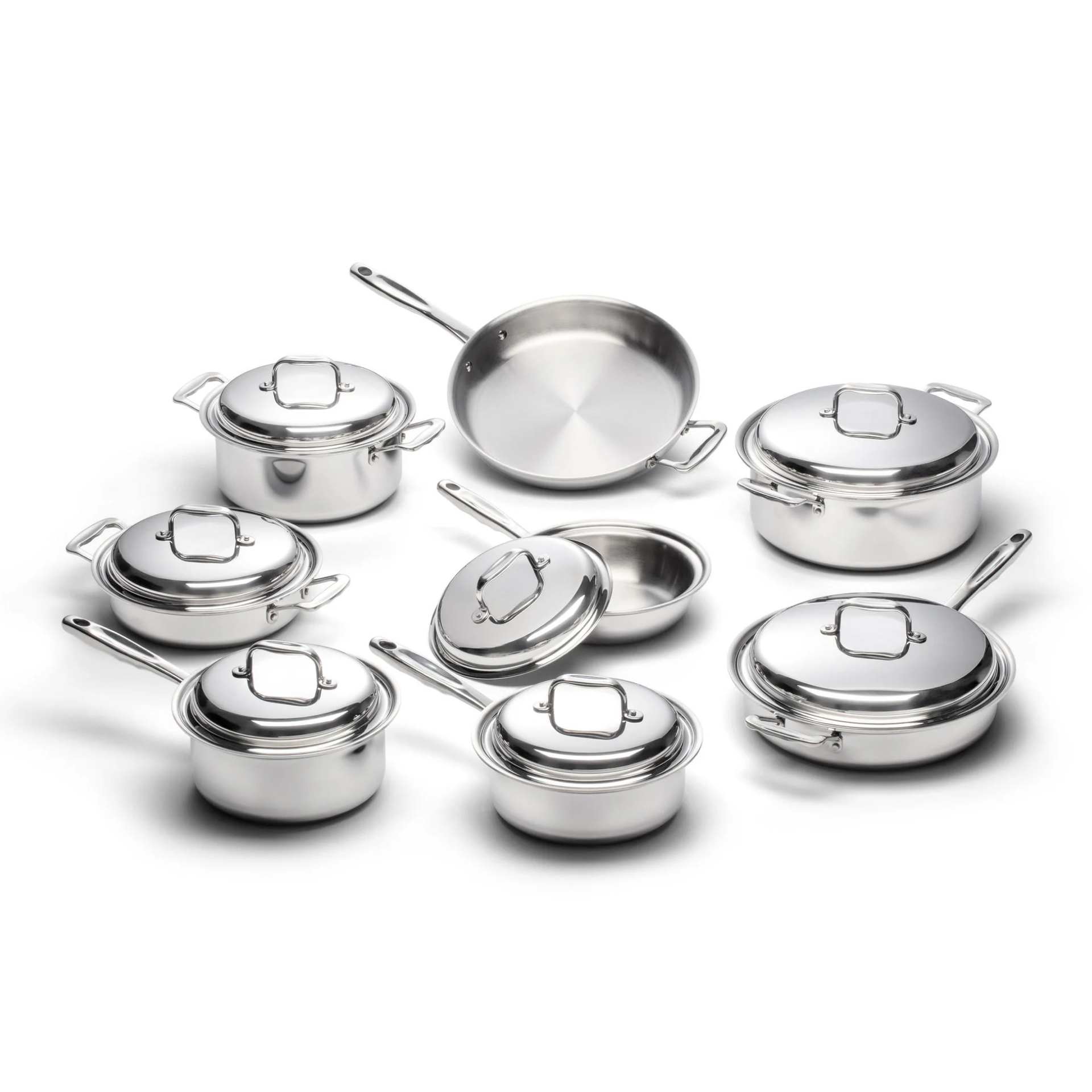 15-Piece Nonstick Cookware Set - Pots and Pans Kitchen Essentials for Cooking, Baking & Frying - Perfect for Home Chefs & Family Meals