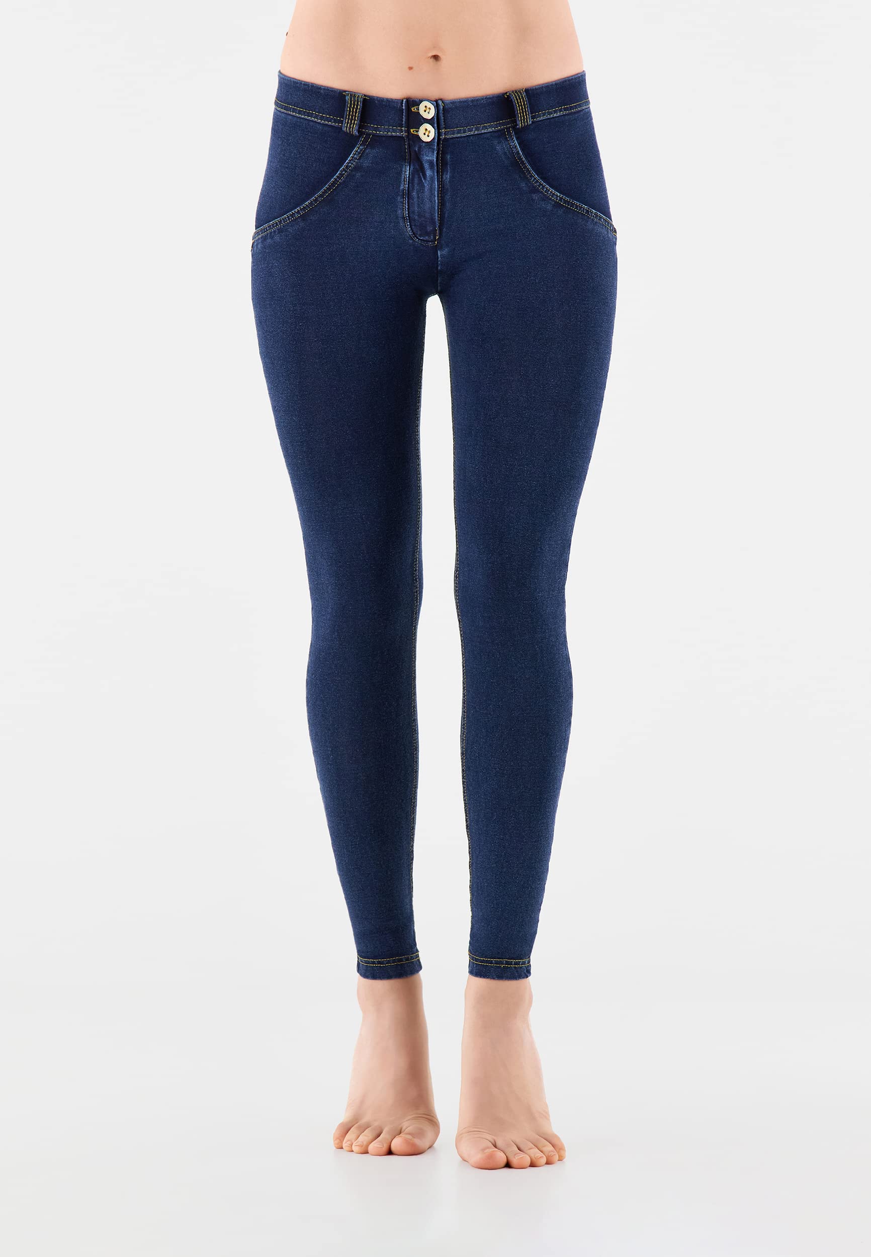 FREDDY WR.UP Women's Butt Lifting Denim Jeans - Mid Rise Stretchy Shaping Pants for a Flattering Silhouette | Perfect for Date Nights & Casual Outings