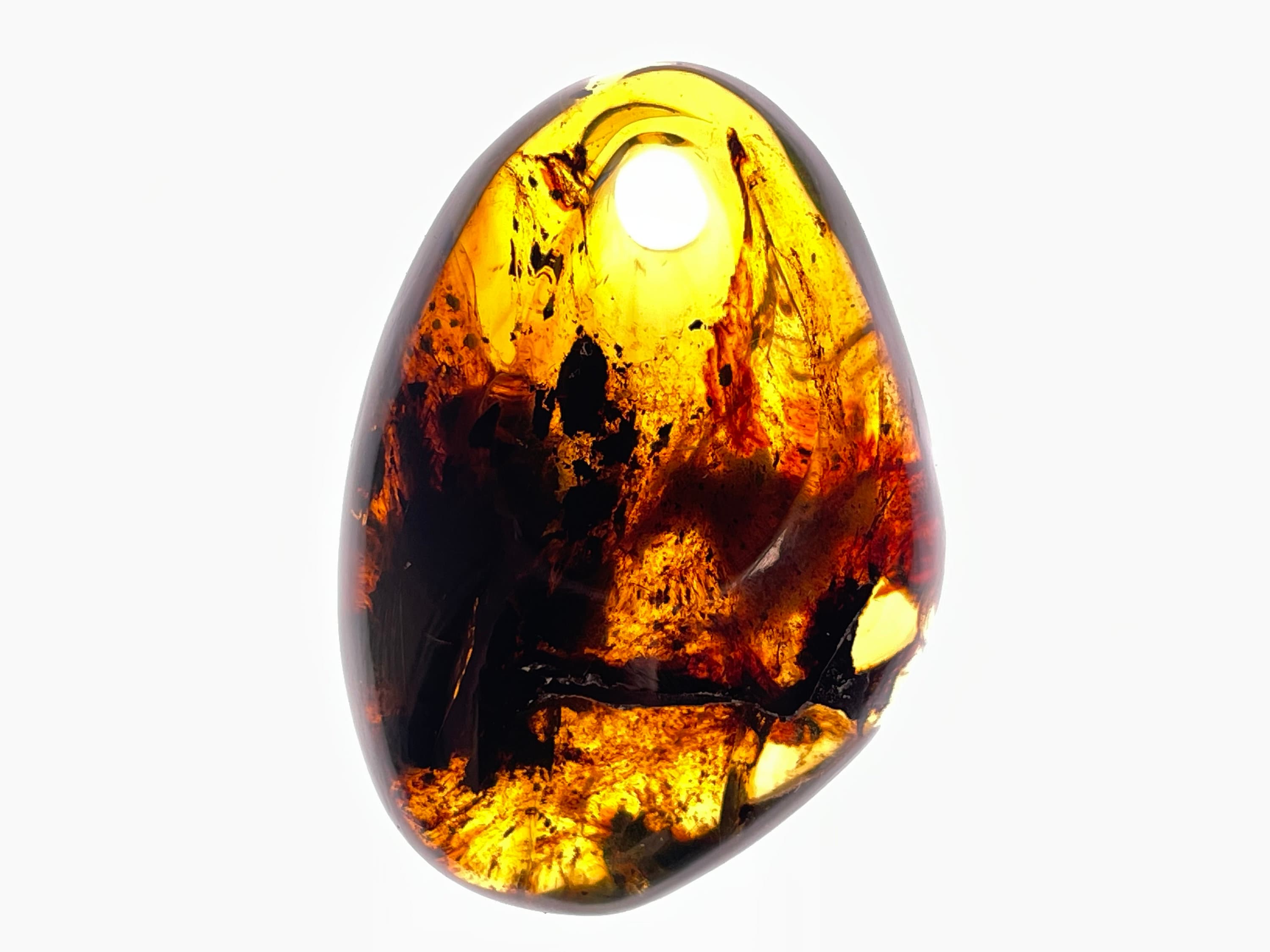 Mexican Amber Crystal Pendant Necklace - Handmade Healing Jewelry with Natural Stones for Women | Spiritual Protection & Energy Balancing | Perfect for Meditation, Yoga & Everyday Wear