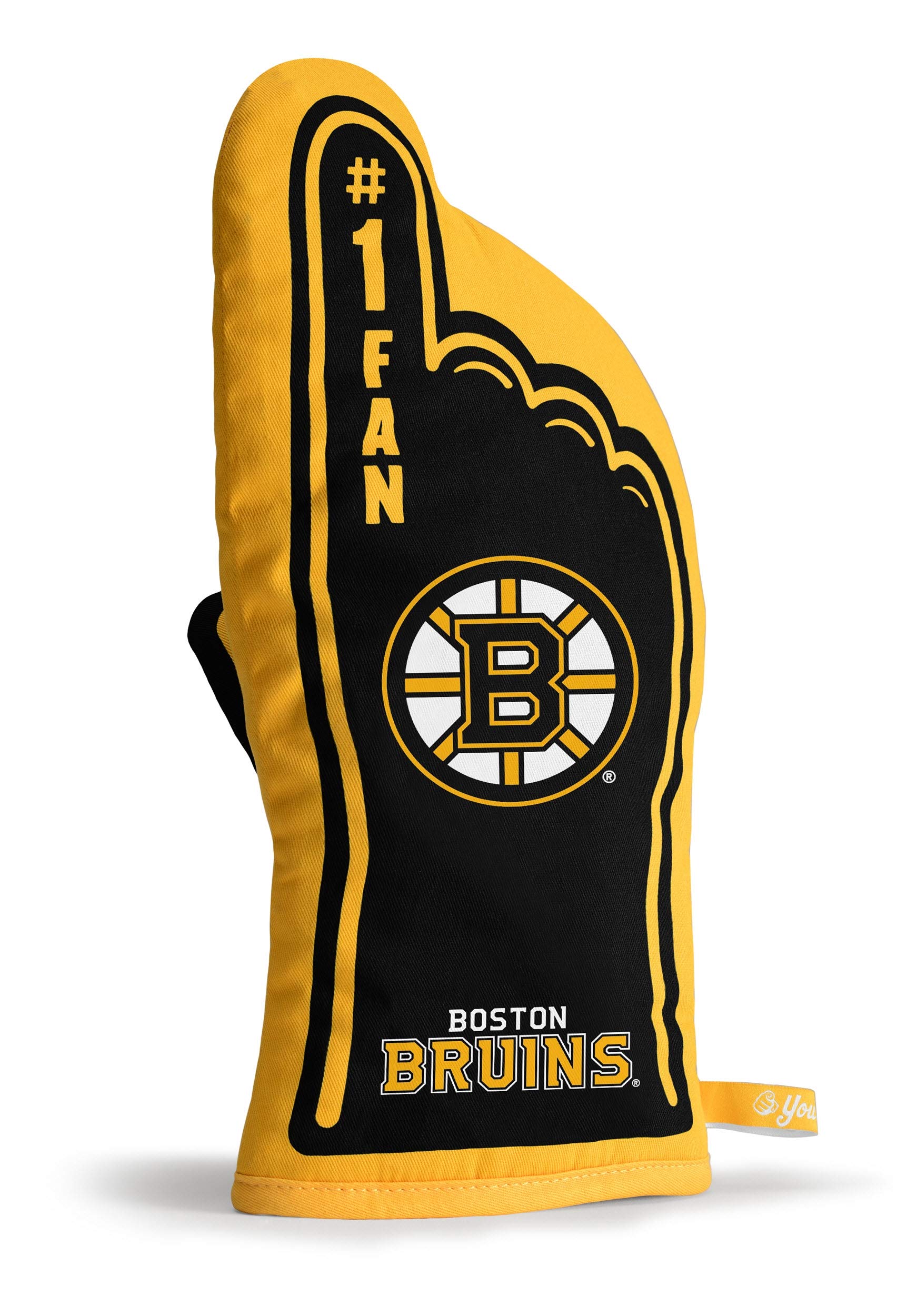 YouTheFan NHL #1 Heat Resistant Oven Mitt - Best Hockey Fan Gift for Cooking, Baking & Grilling - Perfect for Game Day Parties & Kitchen Safety