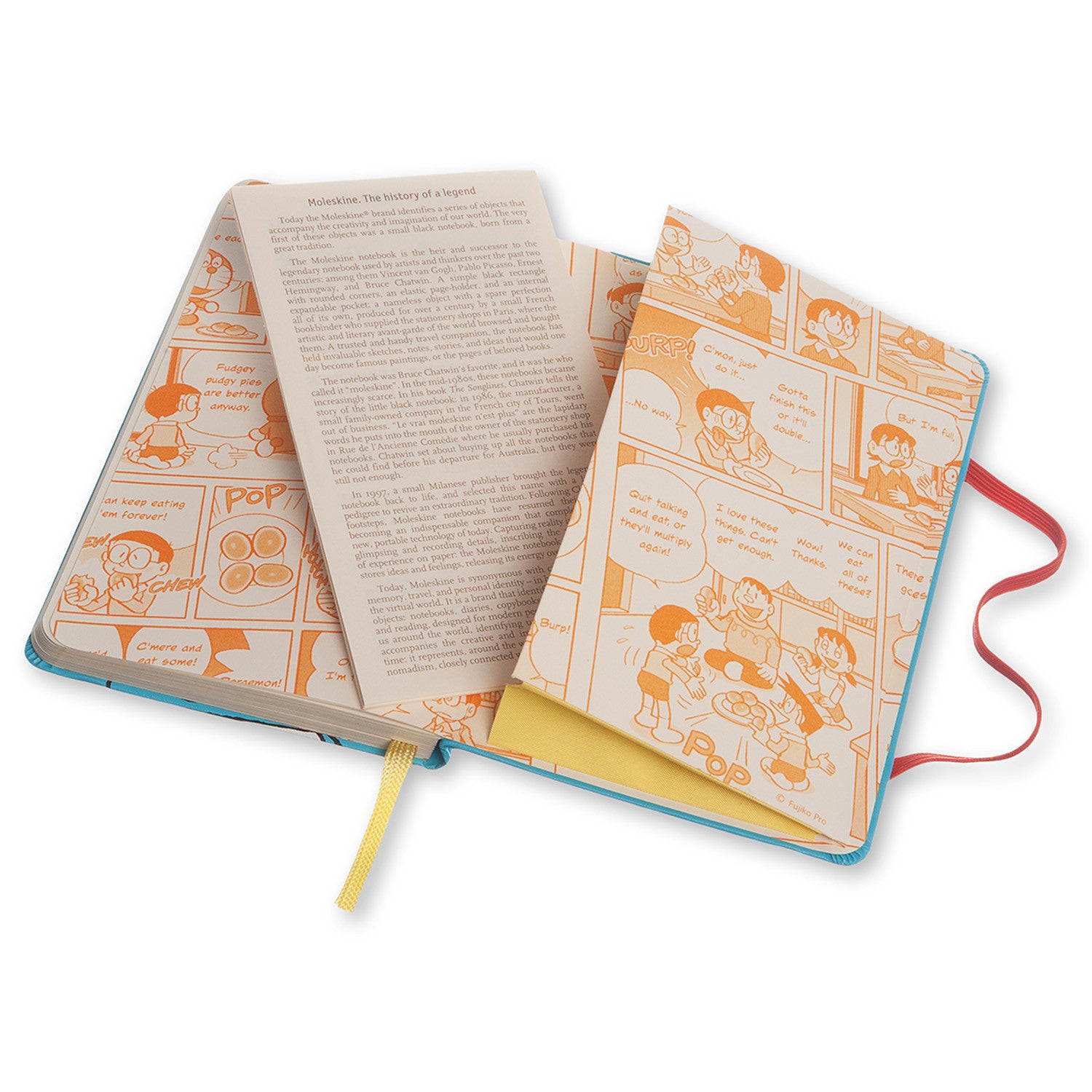 Moleskine Limited Edition Doraemon Hard Cover Plain Notebook - Perfect for Journaling, Sketching & Collectible Gifts for Anime Fans