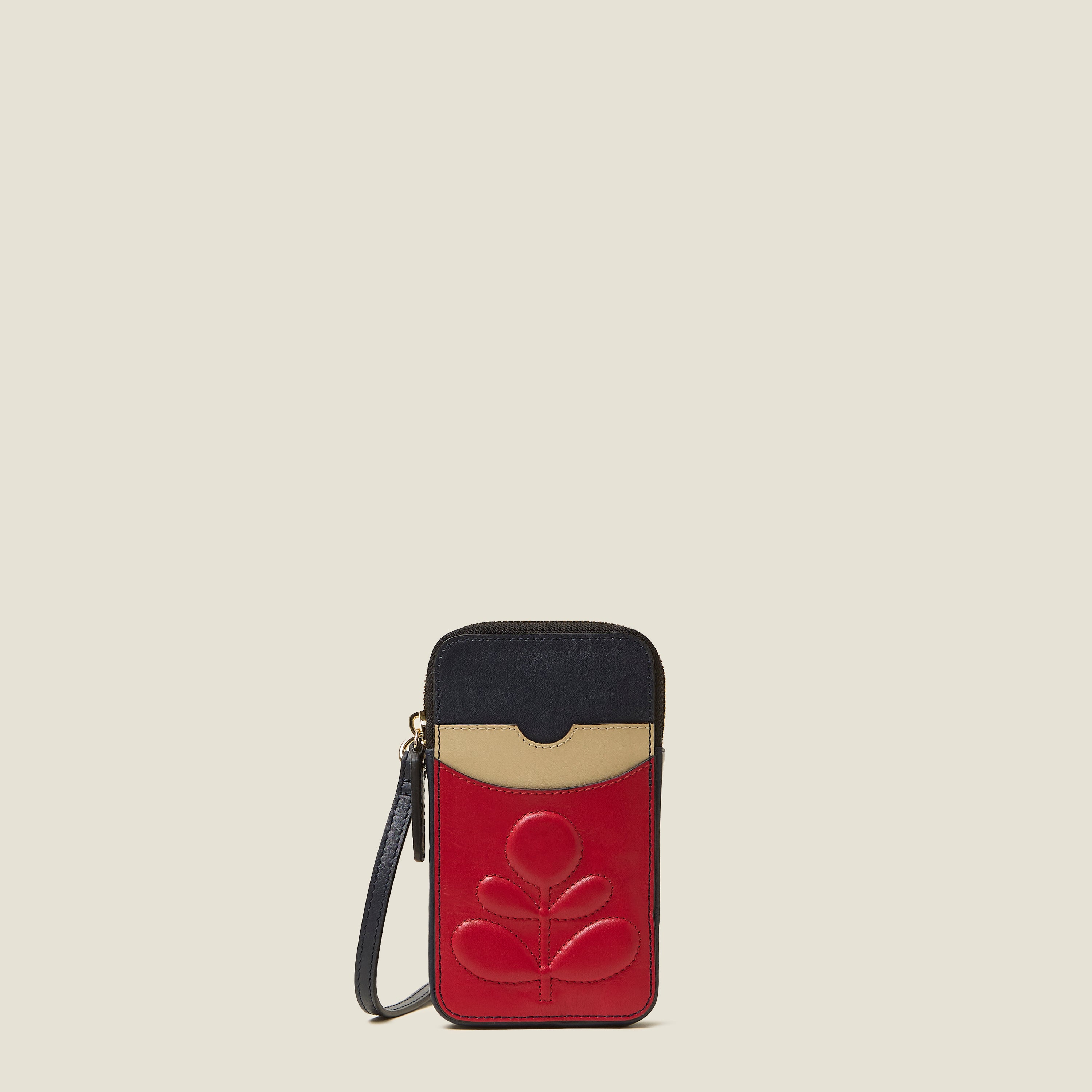 Ariel Embossed Stem Navy Phone Case - Durable Protective Cover for iPhone & Samsung - Perfect for Everyday Use & Travel