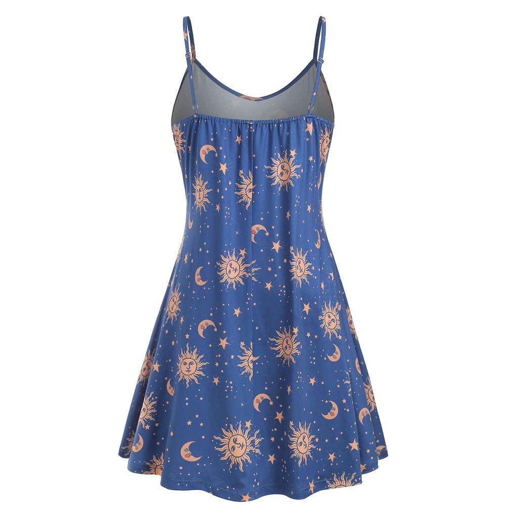 Plus Size Women's Floral Print Sleeveless Summer Dress - Casual Halter Neck Sundress for Curvy Women | Perfect for Beach Vacations, Pool Parties & Summer Outings