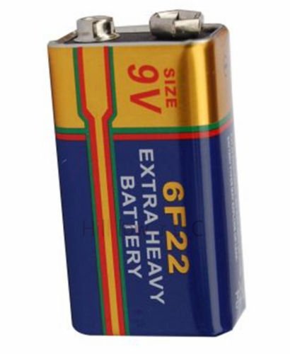 200 Pieces 6F22 6LR61 Bulk 9V Heavy Duty Long Lasting Carbon Zinc Batteries for Smoke Detectors, Toys, and Electronic Devices