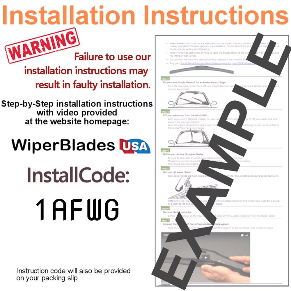 2006 Buick Terraza Windshield Wiper Blades Replacement Set - Beam Blade All-Season Wiper Blades for Rain, Snow & Ice - Perfect for Highway Driving and Winter Weather Conditions