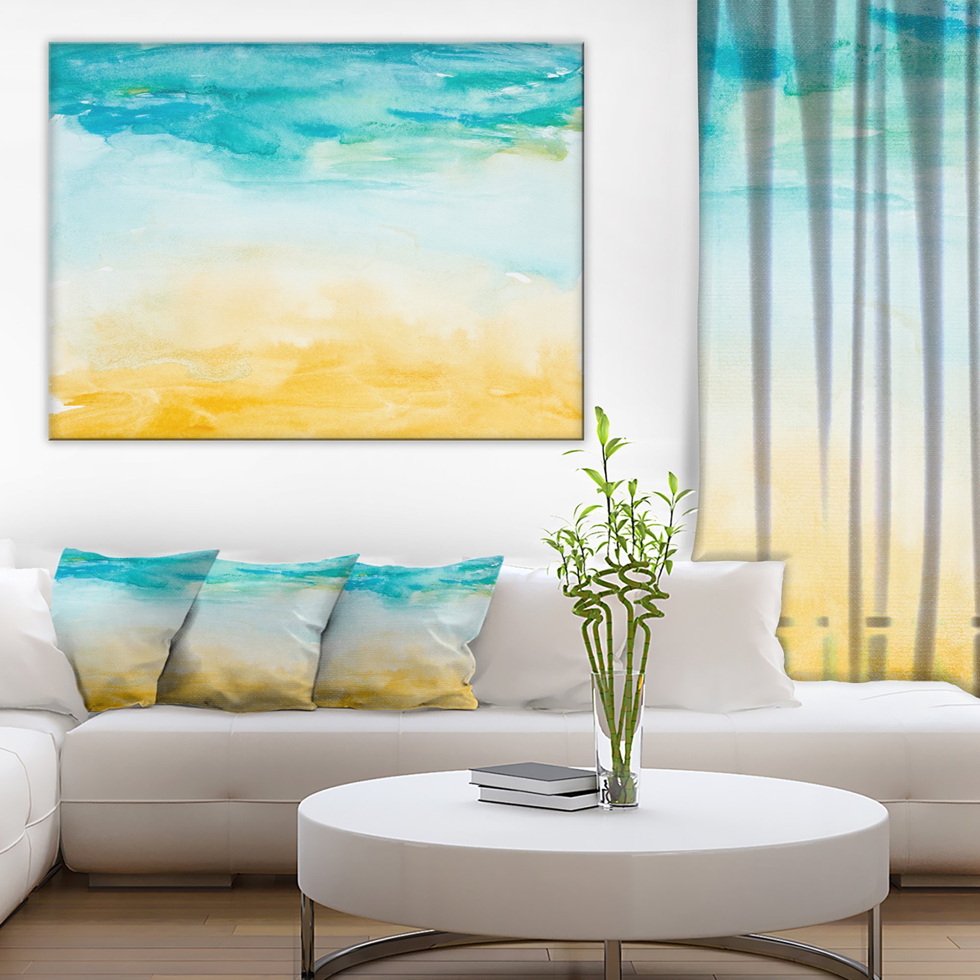 Stunning Landscape Art Print Canvas - Soil and Sky Strokes - Perfect for Home & Office Wall Decor