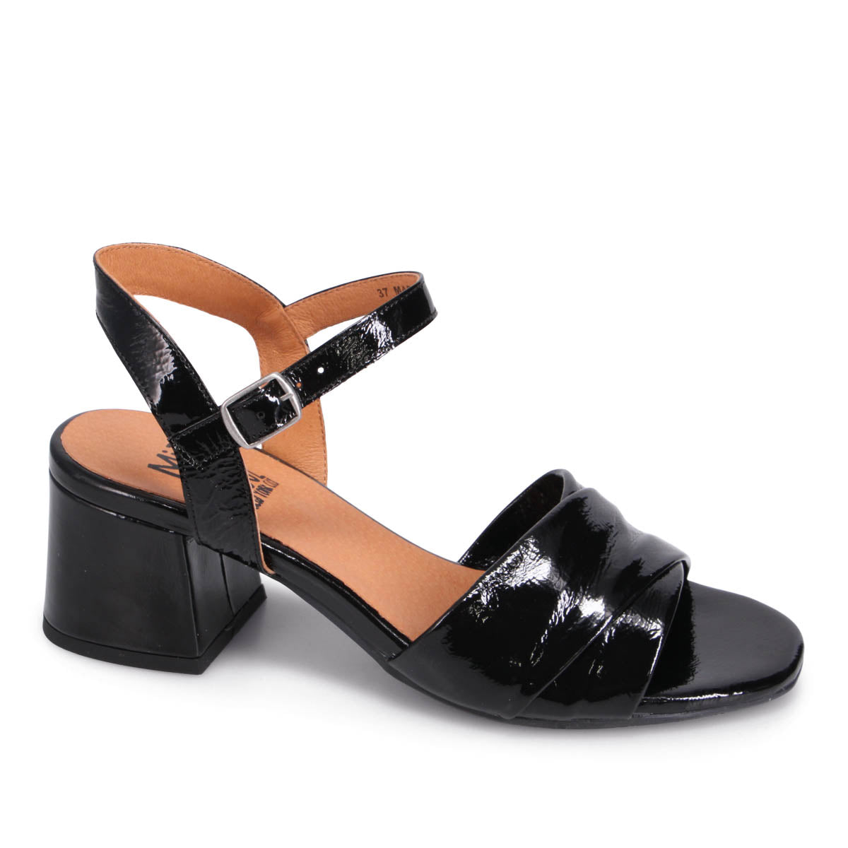Bela Patent Leather Heeled Sandals for Women - Comfortable High Heel Dress Sandals for Weddings, Parties & Evening Events