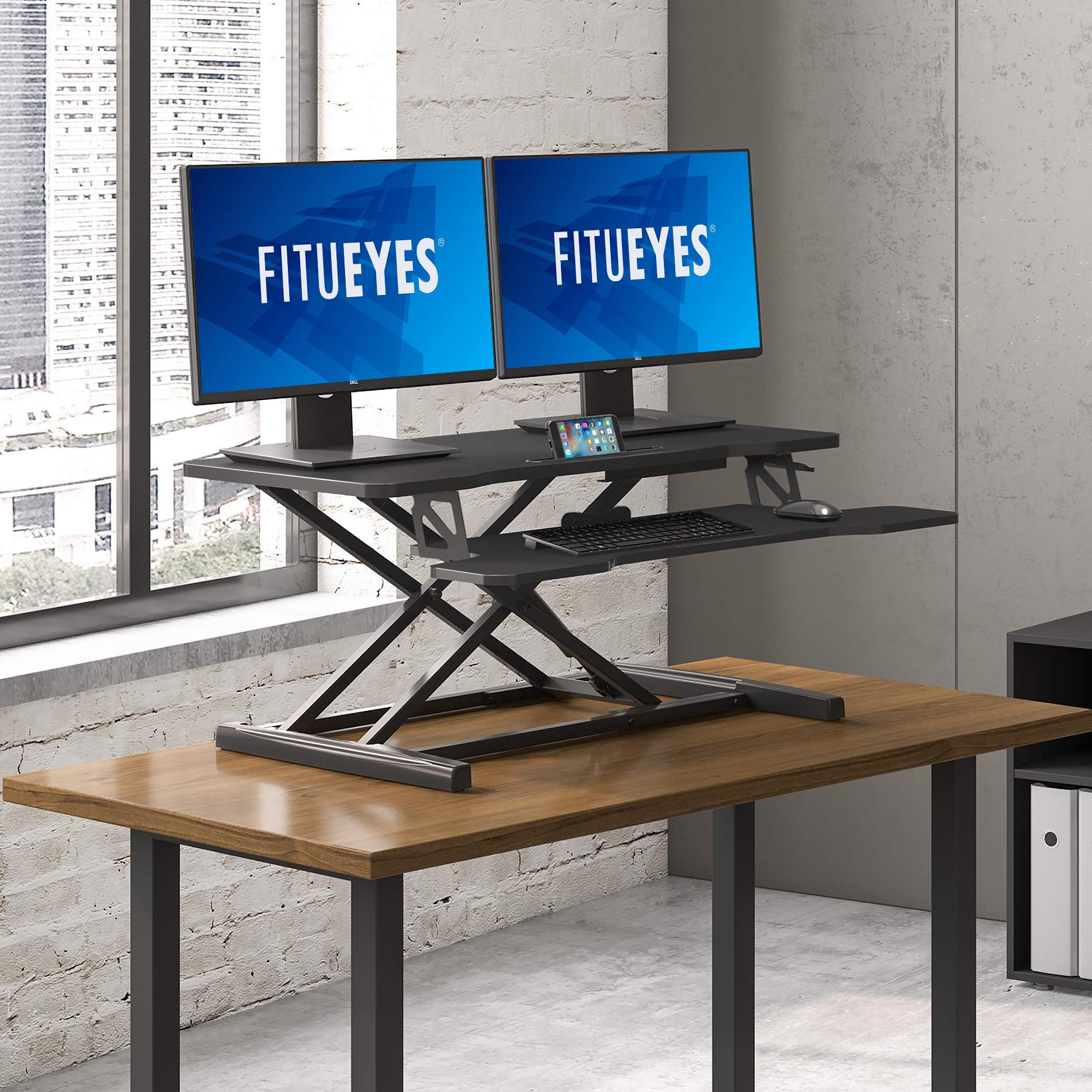 FITUEYES Adjustable Standing Desk Converter 36