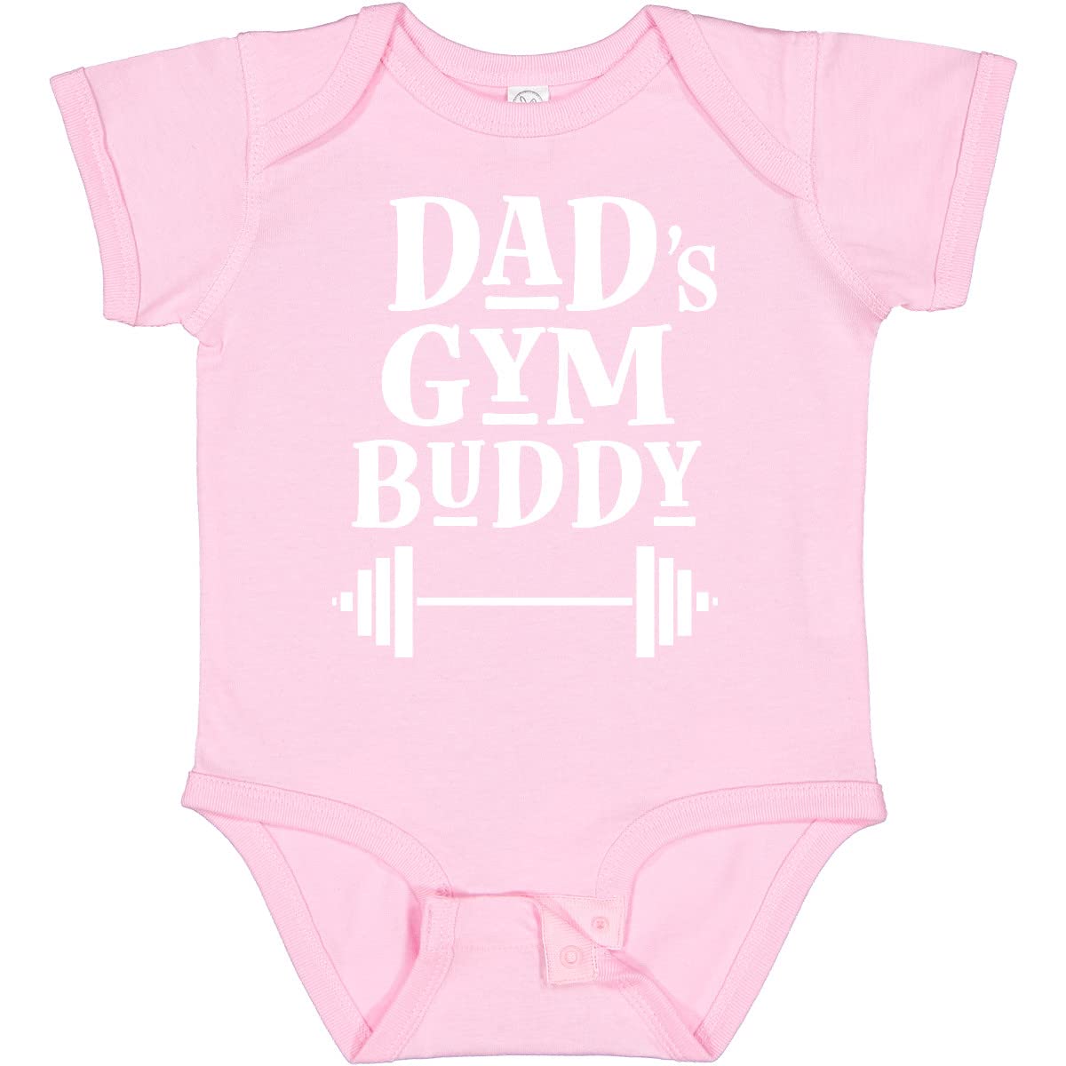 Inktastic Daddy Gym Buddy Workout Fitness Baby Bodysuit - Cute Father & Baby Matching Outfit for Gym, Workout & Father's Day Gifts