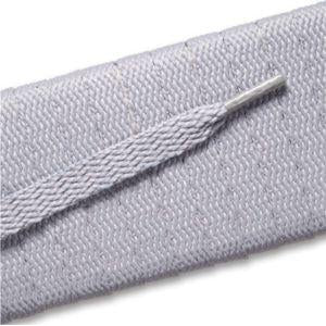 Flat Athletic Shoelaces - Gray Silver (2 Pair Pack) | Non-Slip Durable Laces for Running, Gym & Casual Shoes | Perfect for Sneakers, Trainers & Sports Shoes