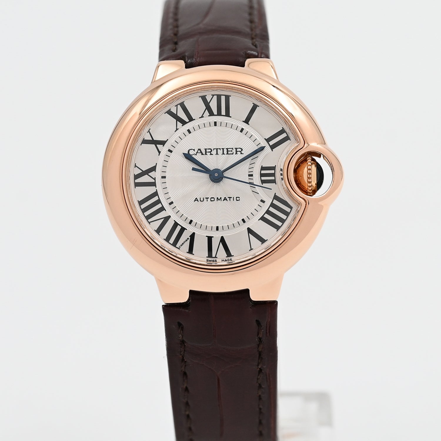 Cartier Ballon Bleu 33mm Automatic Watch for Women - Luxury Swiss Made Stainless Steel Timepiece with Date Window - Perfect for Business Meetings, Formal Events & Everyday Elegance