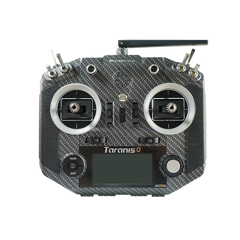 FrSky 2.4GHz Taranis Q X7S Access RC Transmitter with Carbon Fiber Case - Perfect for Drone Racing, FPV Flying & RC Hobbyists