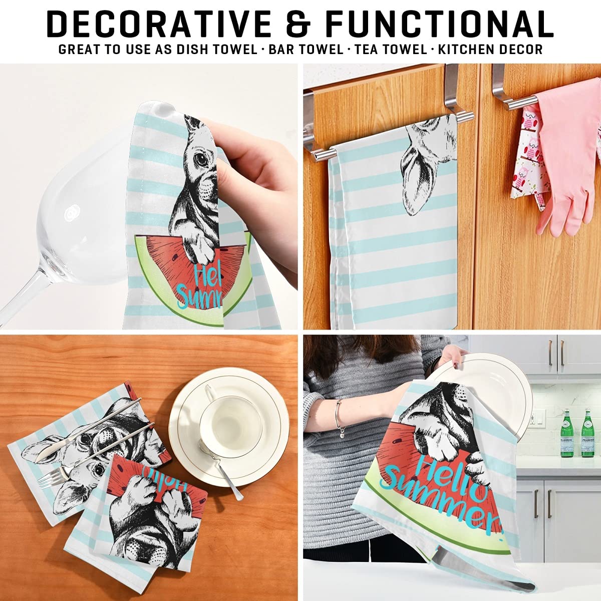 French Bulldog Kitchen Towel Set - 18