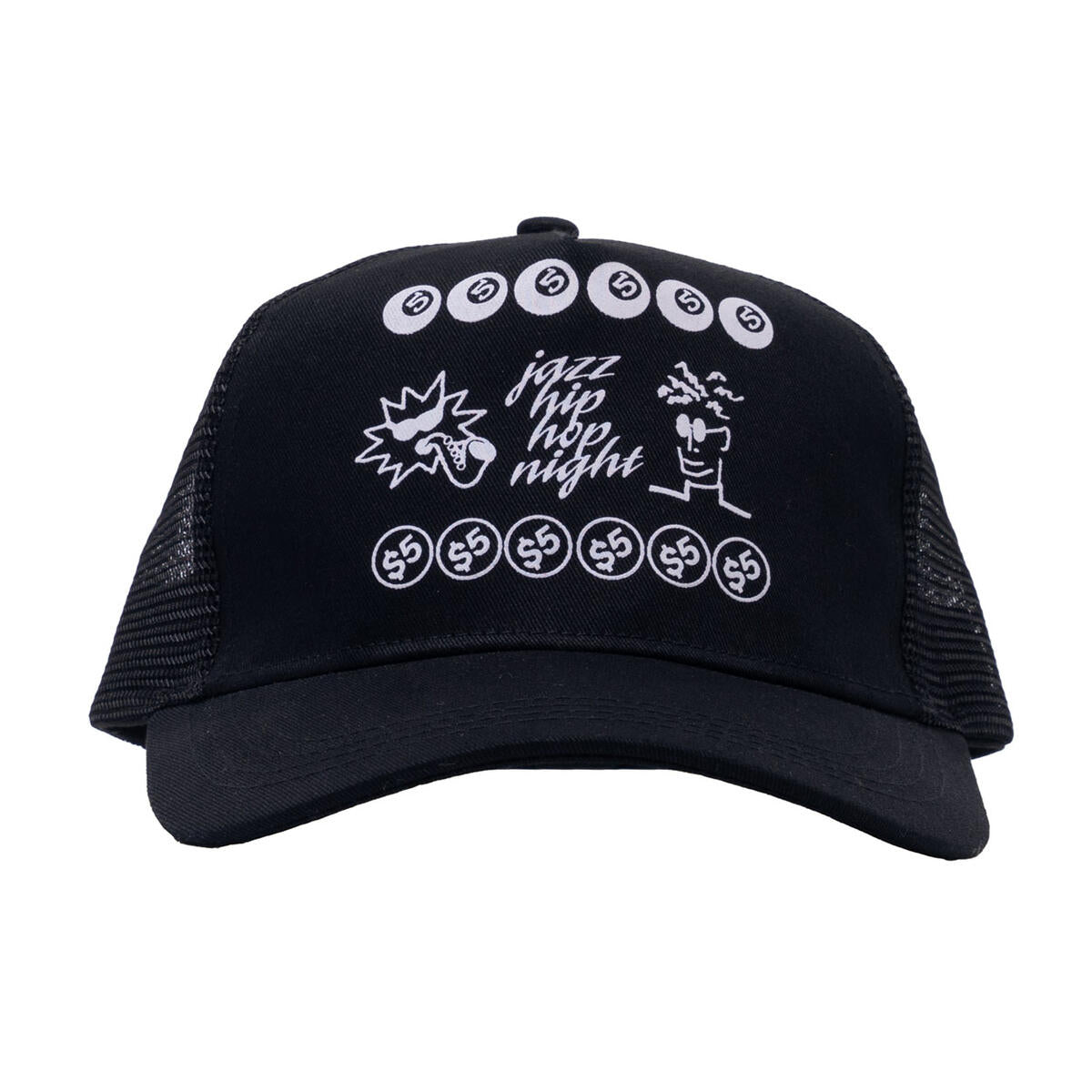 555 Soul Ludlow Throw Trucker Hat - Black | Vintage Style Baseball Cap for Men & Women | Perfect for Outdoor Activities, Concerts & Casual Wear