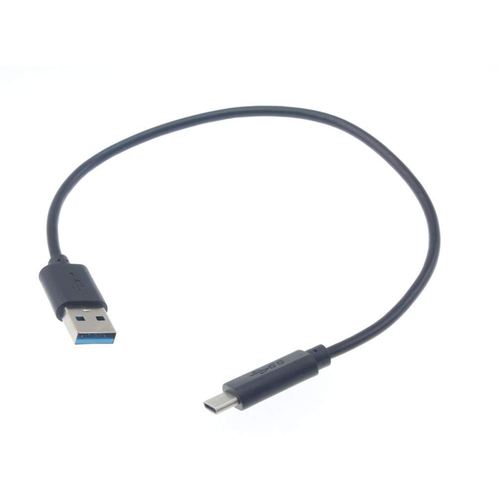 1ft Short USB-C Cable for HTC U11 Life - Fast Charging & Data Sync Type C Charger Cord (Black) | Perfect for Home, Office & Travel Charging Needs