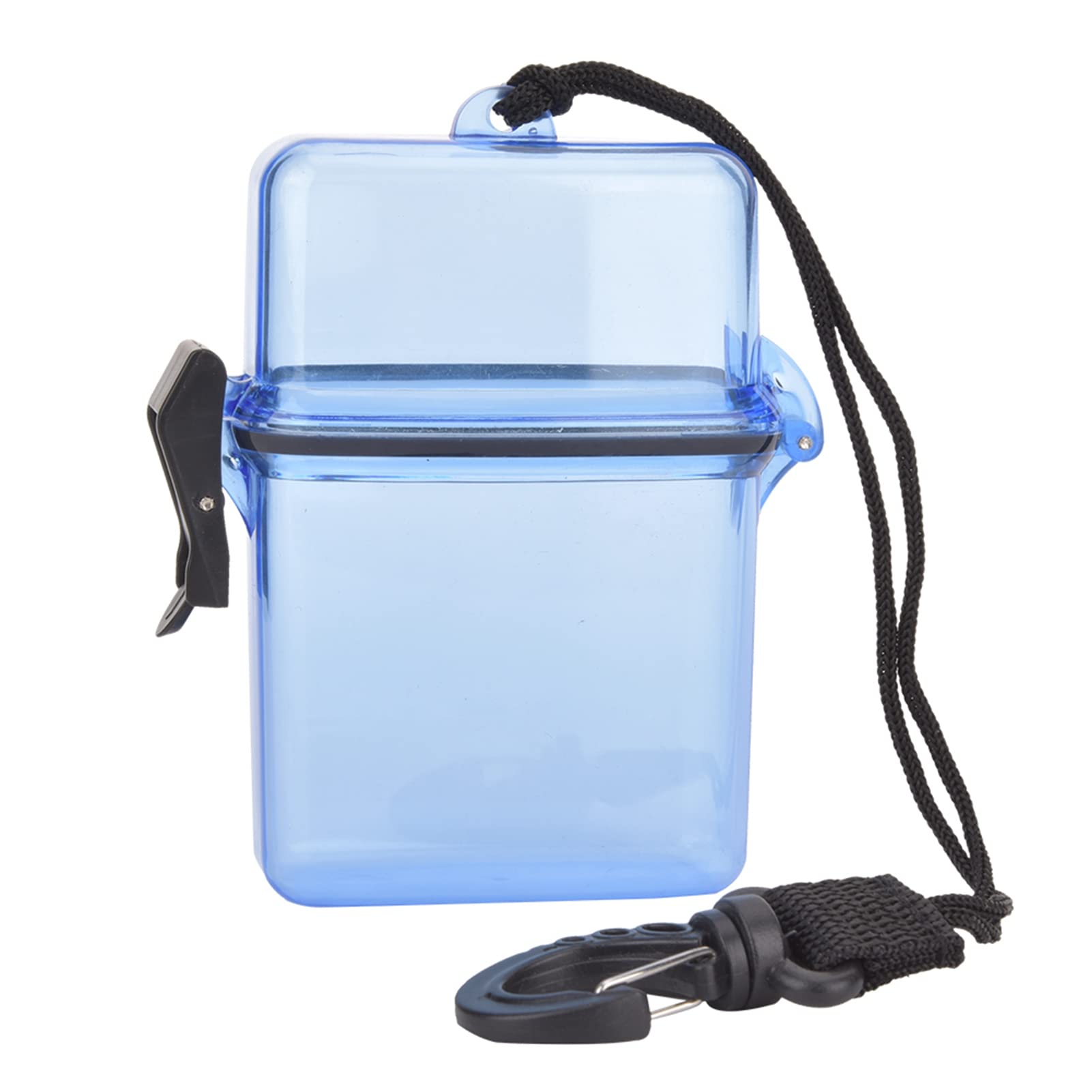 Keenso Waterproof Diving Dry Box - Transparent Plastic Seal Container for Scuba Diving, Snorkeling & Beach Trips (3 Colors, Includes Rope Hook) - Perfect for Underwater Gear Storage & Outdoor Adventures