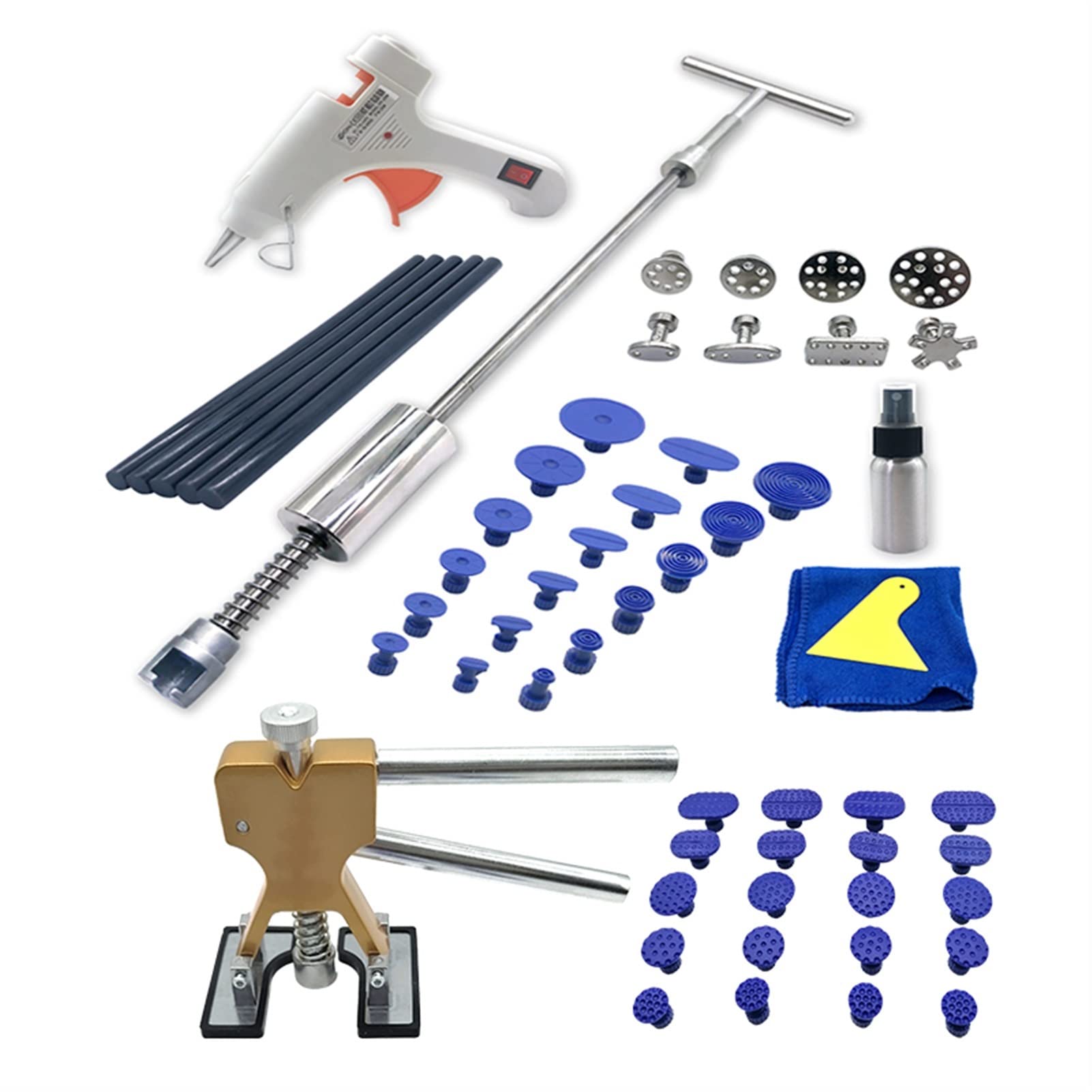 DEYUCHANG Paintless Dent Repair Kit - Slide Hammer & Suction Cup Set for Hail Damage, Car, Motorcycle & Truck Dent Removal | Professional Auto Body Repair Tool for DIY Dent Fixing at Home or Garage