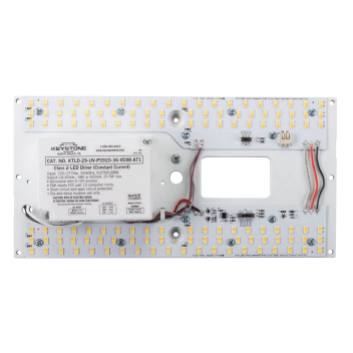 11 Inch Linear LED Retrofit Kit - 4200 Lumens, Selectable CCT (3000K-5000K), 120-277V - Perfect for Office, Garage & Commercial Lighting Upgrades