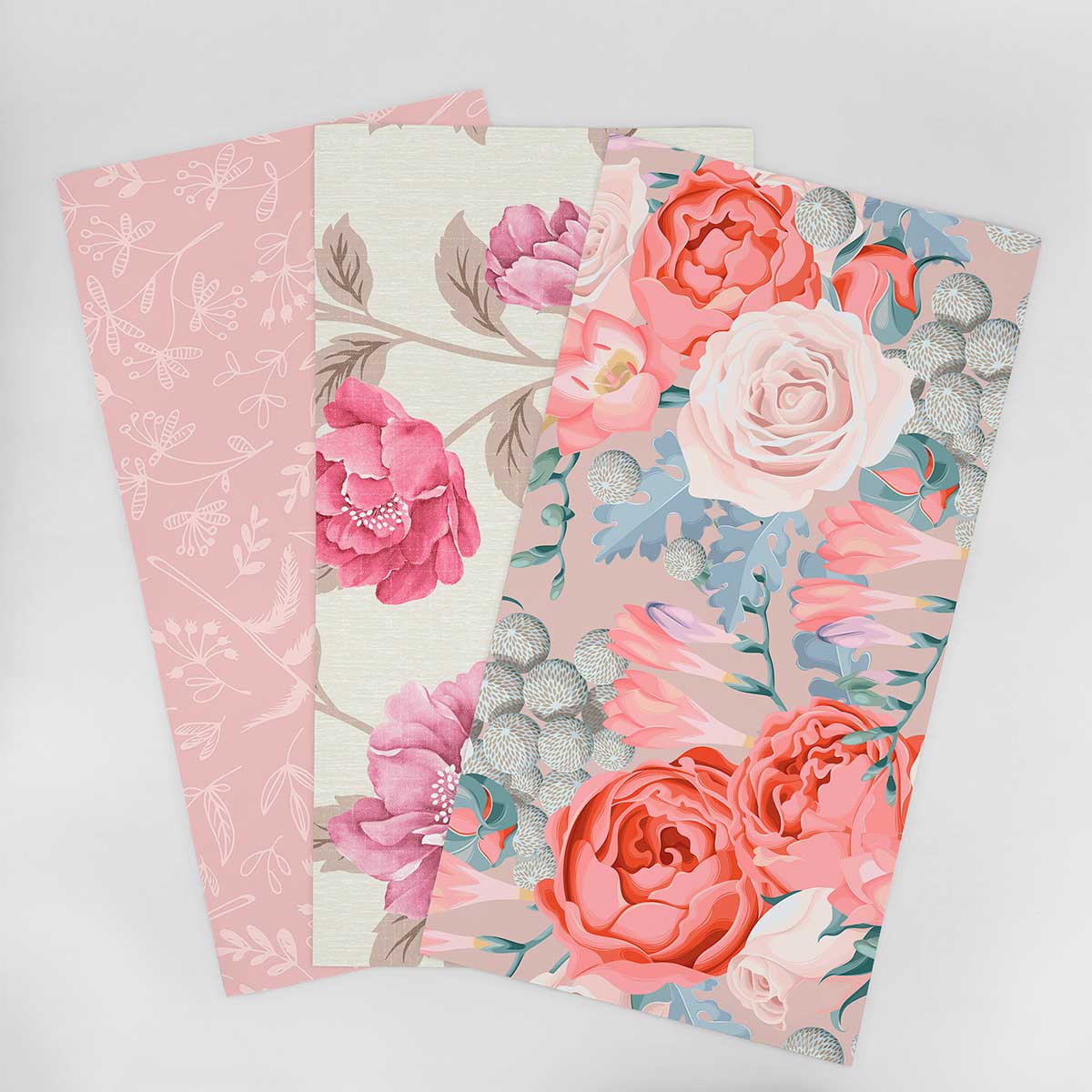 Pink Floral Wallpaper Sample for Bedroom Decor - Self-Adhesive Peel & Stick Wall Mural - Perfect for Nursery, Kids Room & Home Accent Walls