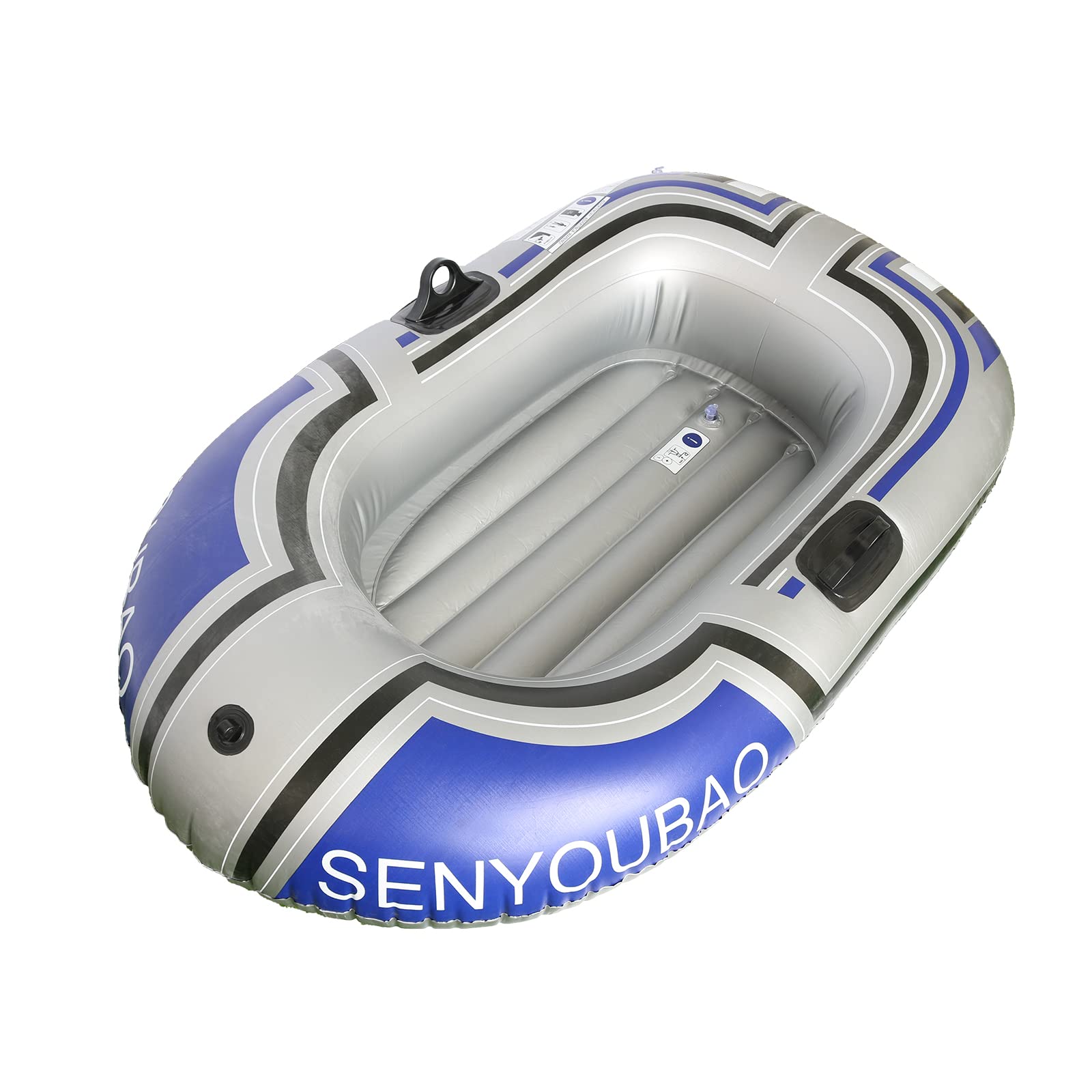 BESTHLS Inflatable Boat for Adults - Heavy Duty PVC Rafting Boat with Oar Holder, Perfect for Swimming Pool, Lake, River & Beach Recreation | Portable Inflatable Dinghy for Fishing, Camping & Water Sports