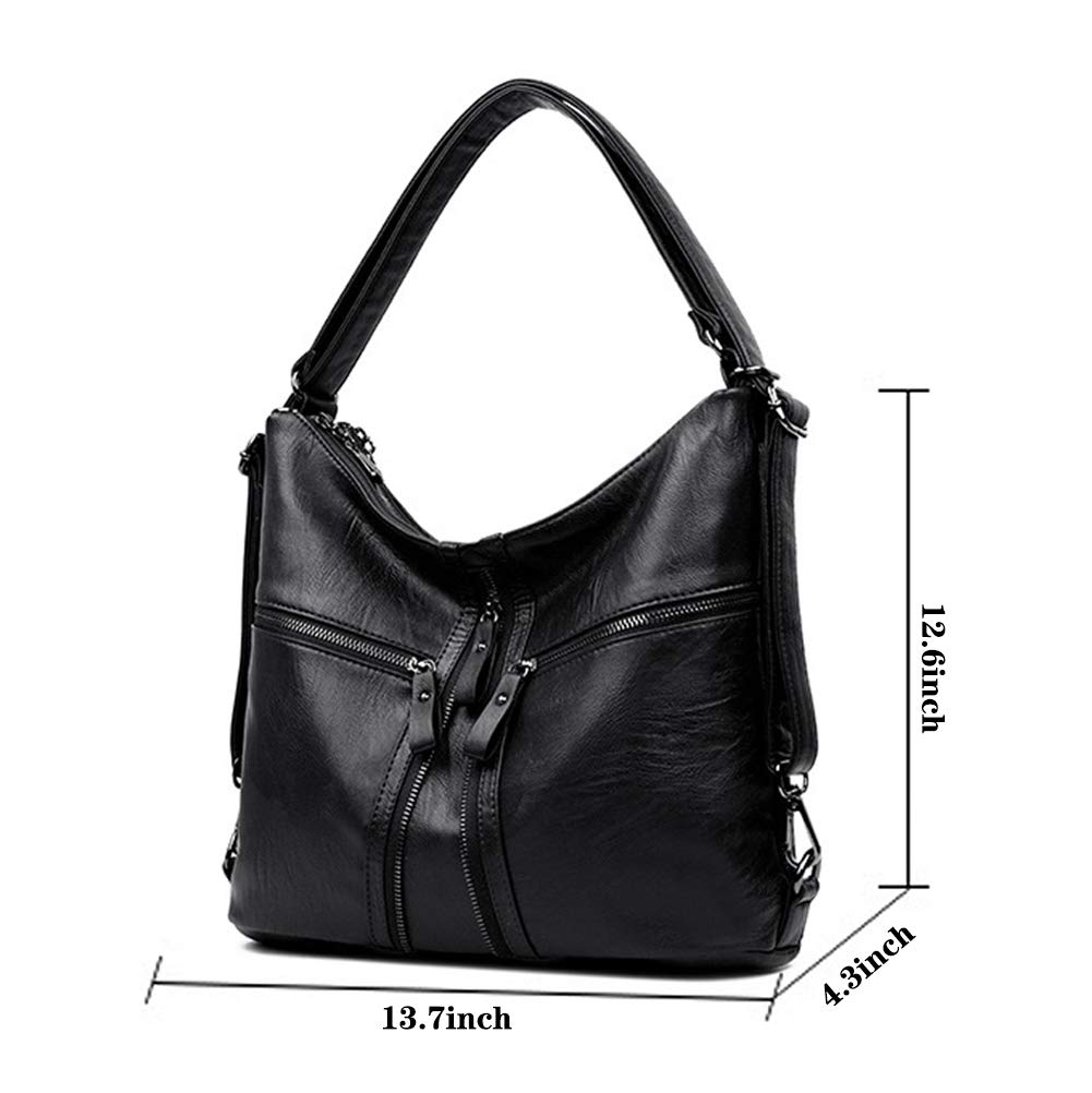 Stylish PU Leather Handbag for Women - Crossbody Shoulder Bag, Backpack & Tote Purse | Perfect for Work, Travel & Everyday Use