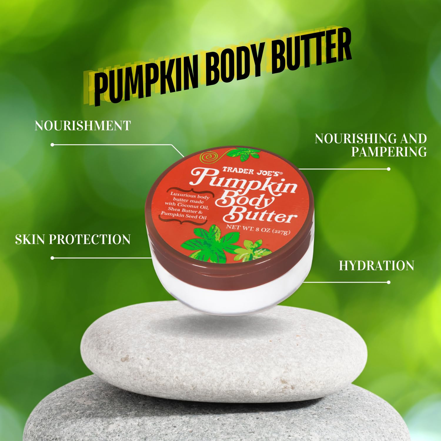 Trader Joe's Pumpkin Body Scrub & Body Butter Duo - 8 oz Each | Exfoliating & Moisturizing Set for Fall Skincare Routine