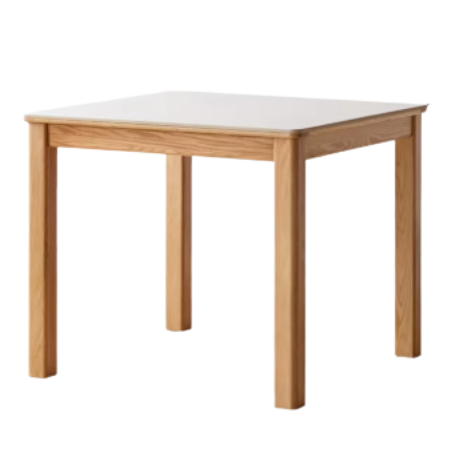Solid Oak Wood Square Dining Table - Rustic Farmhouse Style for Kitchen, Dining Room & Small Spaces | Durable & Stylish Home Furniture