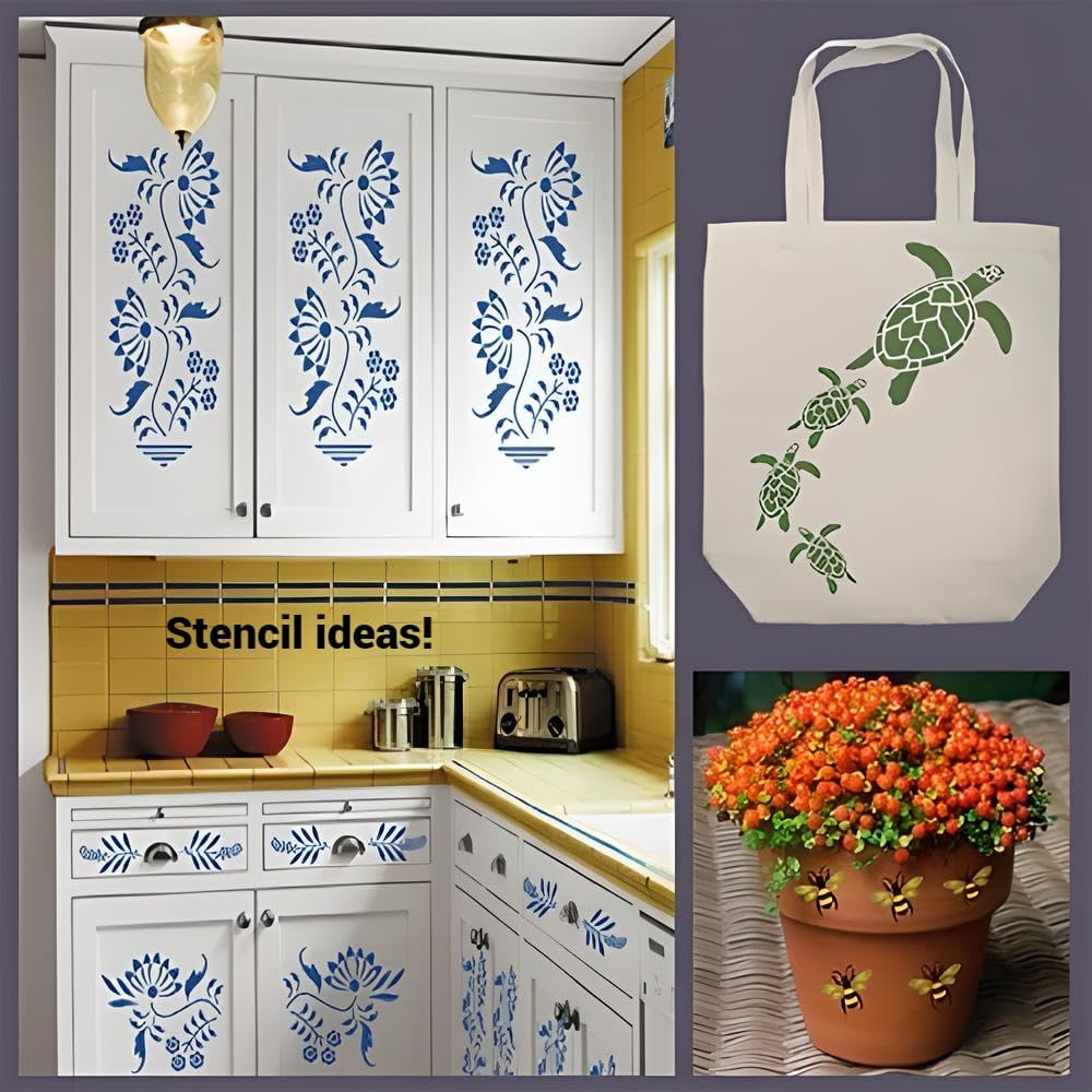 Rosemaling Pattern 17 Stencil - 10.6