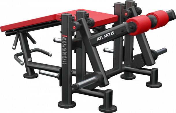 ATLANTIS Unilateral Lying Leg Curl Machine - Professional Gym Equipment for Hamstring Workouts | Perfect for Home & Commercial Fitness Centers