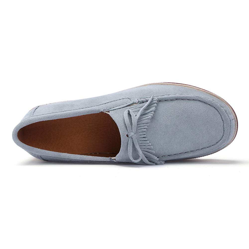Ruiatoo Women's Slip-On Loafers - Comfortable Thick Soft Platform Shoes for Business Casual & Walking | Office, Travel & Everyday Wear
